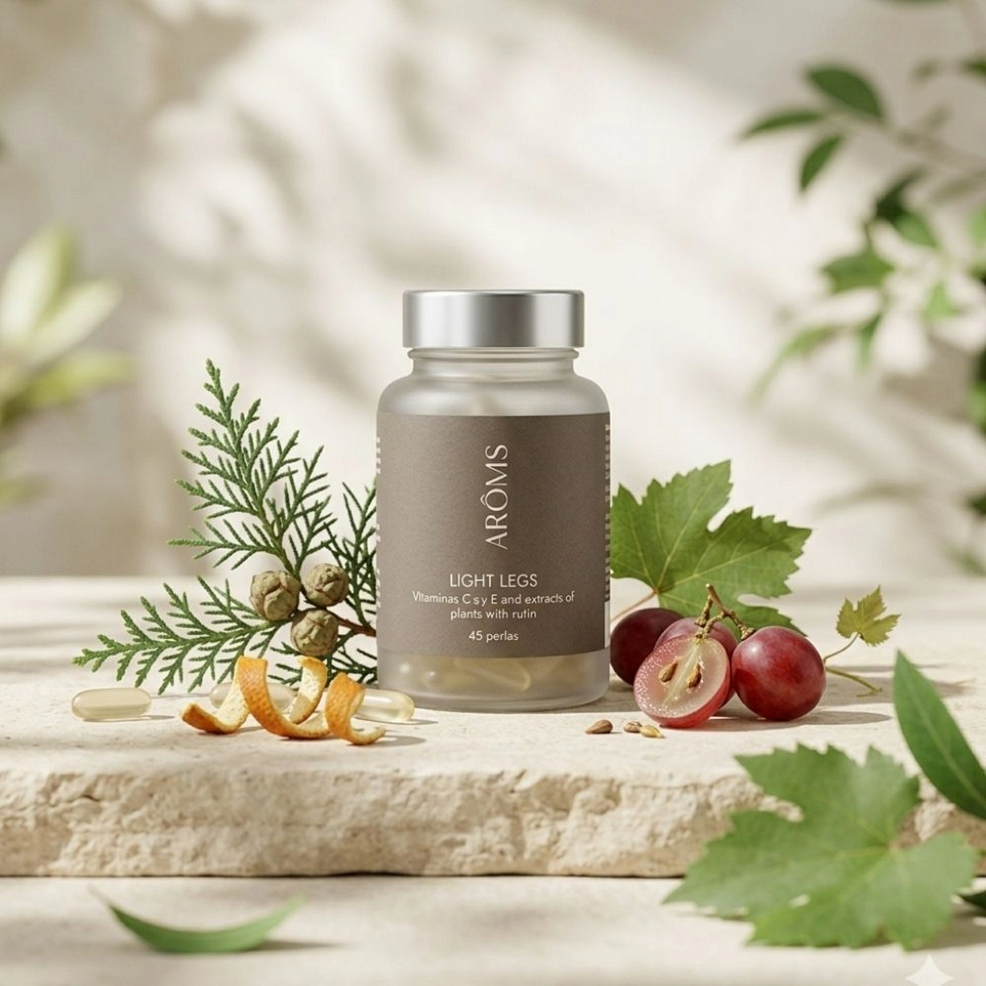 Piernas Ligeras 45 Perlas | Defatigante de Piernas - Nutricosméticos - Arôms Natur ®