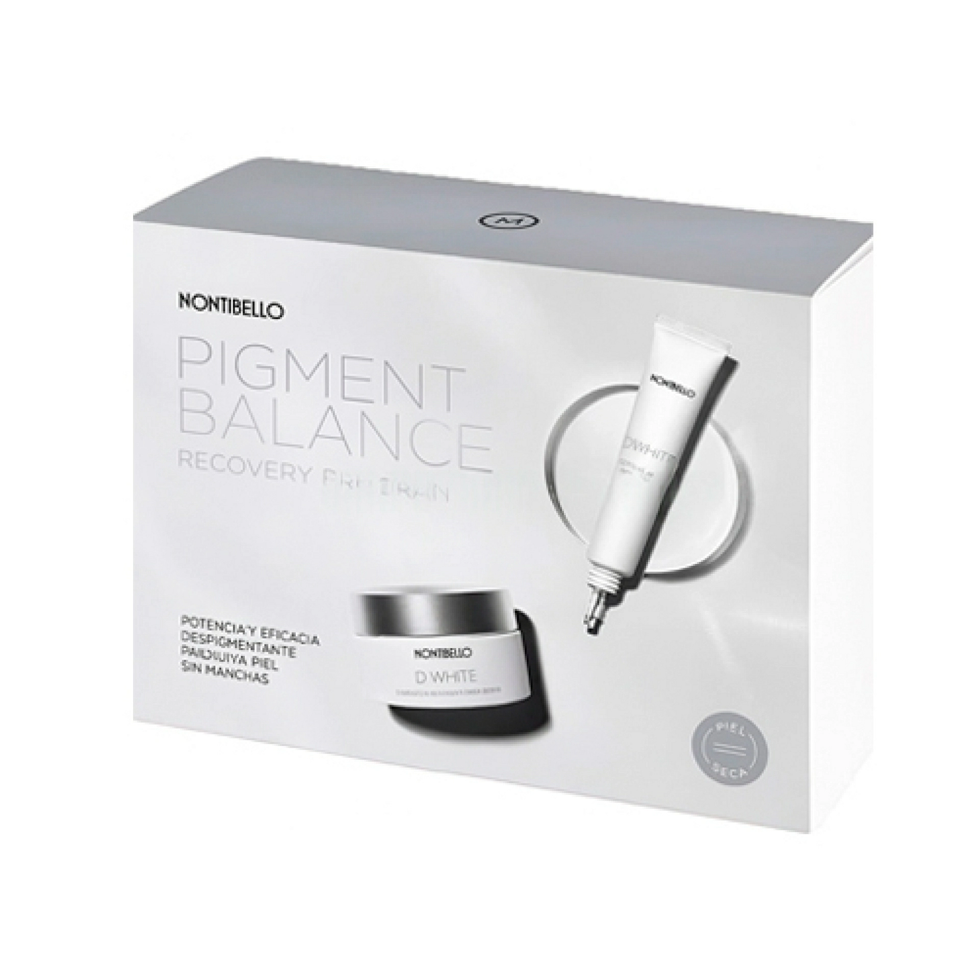 Pigment Balance Recovery Protocol | Anti-Age Whitening Cream SPF20 50ml + Renew Spot Corrector 30ml - D-White - Montibello ®