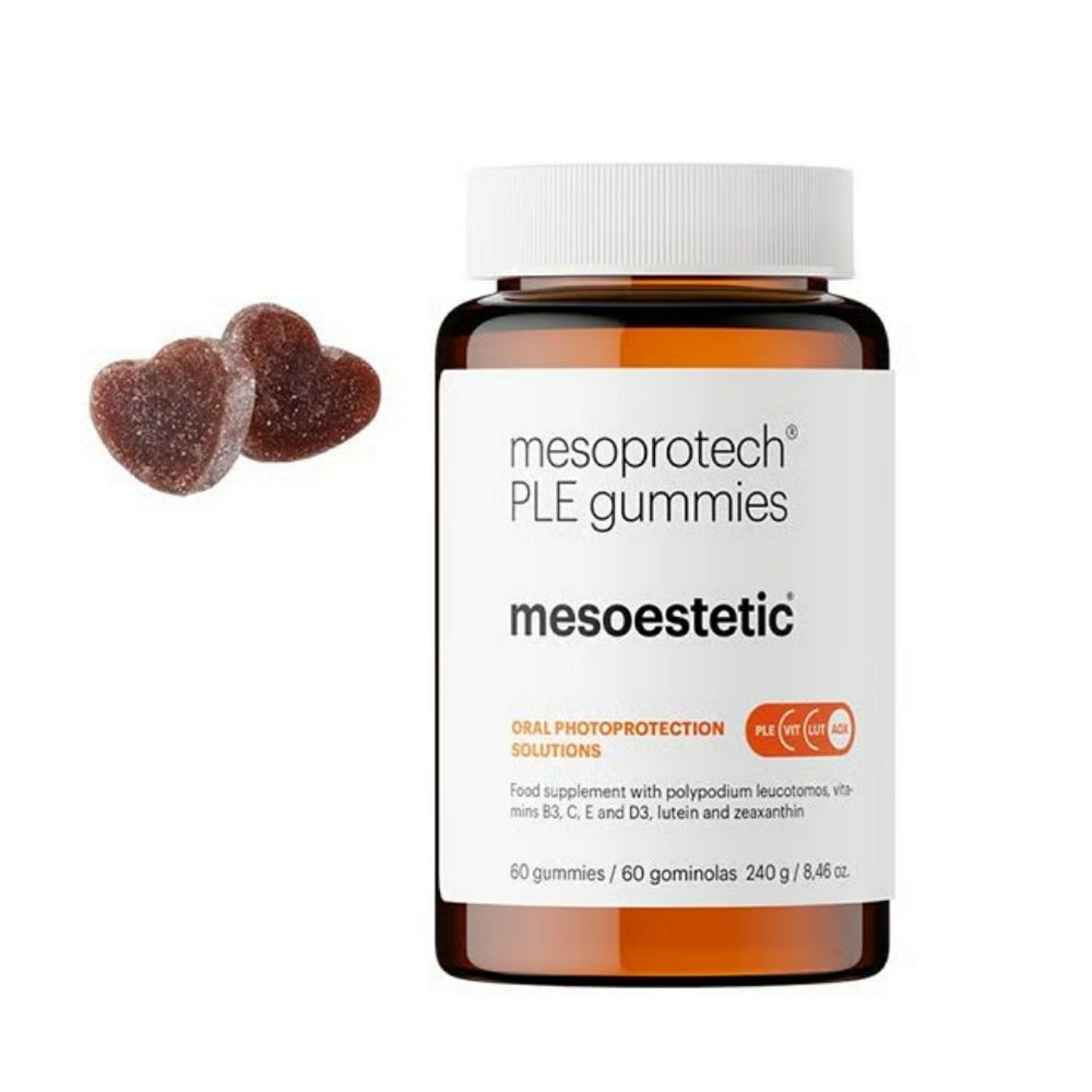 PLE gummies | gominolas solares antioxidantes 60 cápsulas - mesoprotech - mesoestetic ®