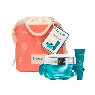 Pochon Spiruline Boost | Gel-Crème Énergisant 50ml + Sérum Intensif Énergisant 10ml + bolso de regalo - Thalgo ®