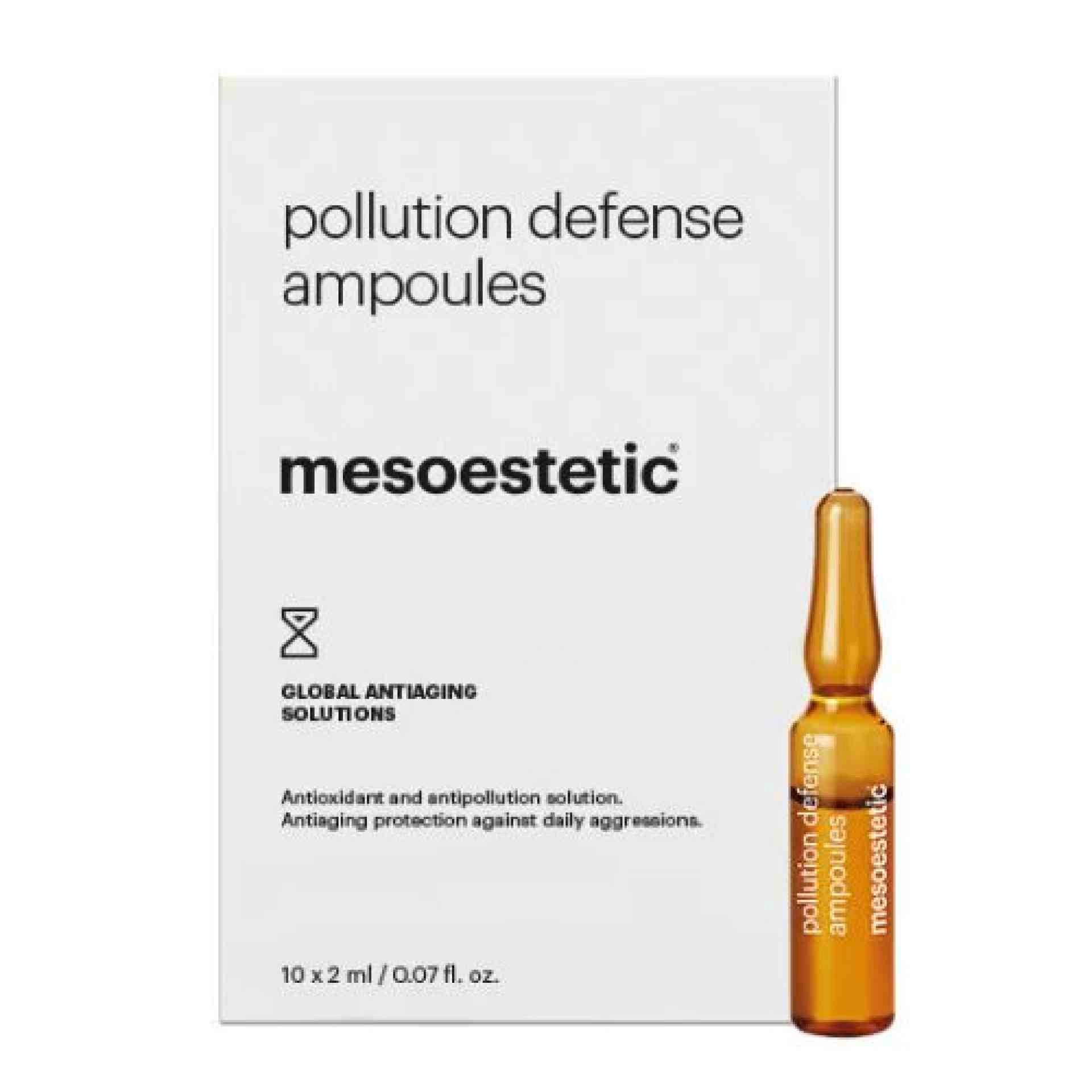 Pollution Defense Ampoules | Ampollas 10x2ml - Global Antiaging Solutions - Mesoestetic ®