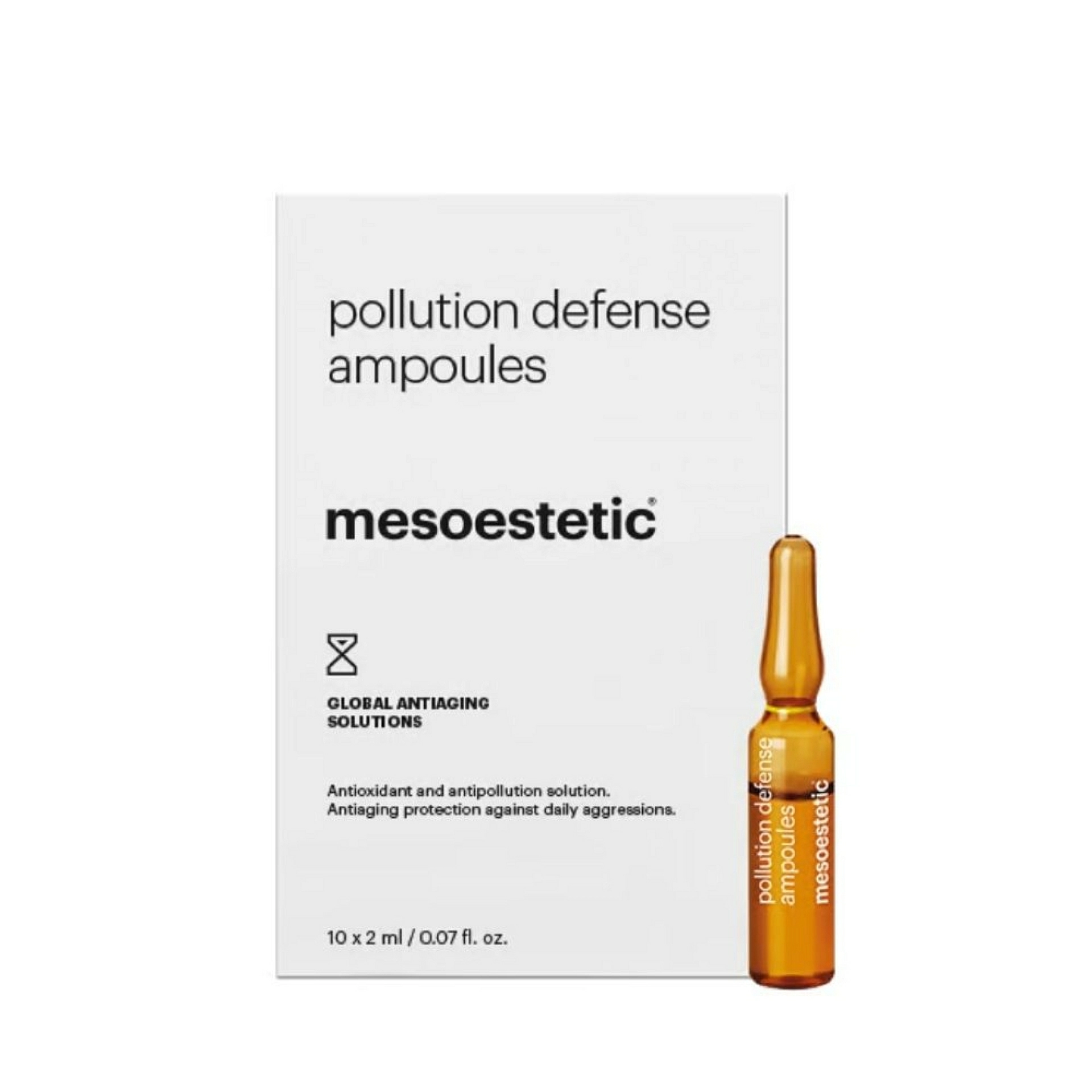 Pollution Defense Ampoules | Ampollas 10x2ml - Global Antiaging Solutions - Mesoestetic ®