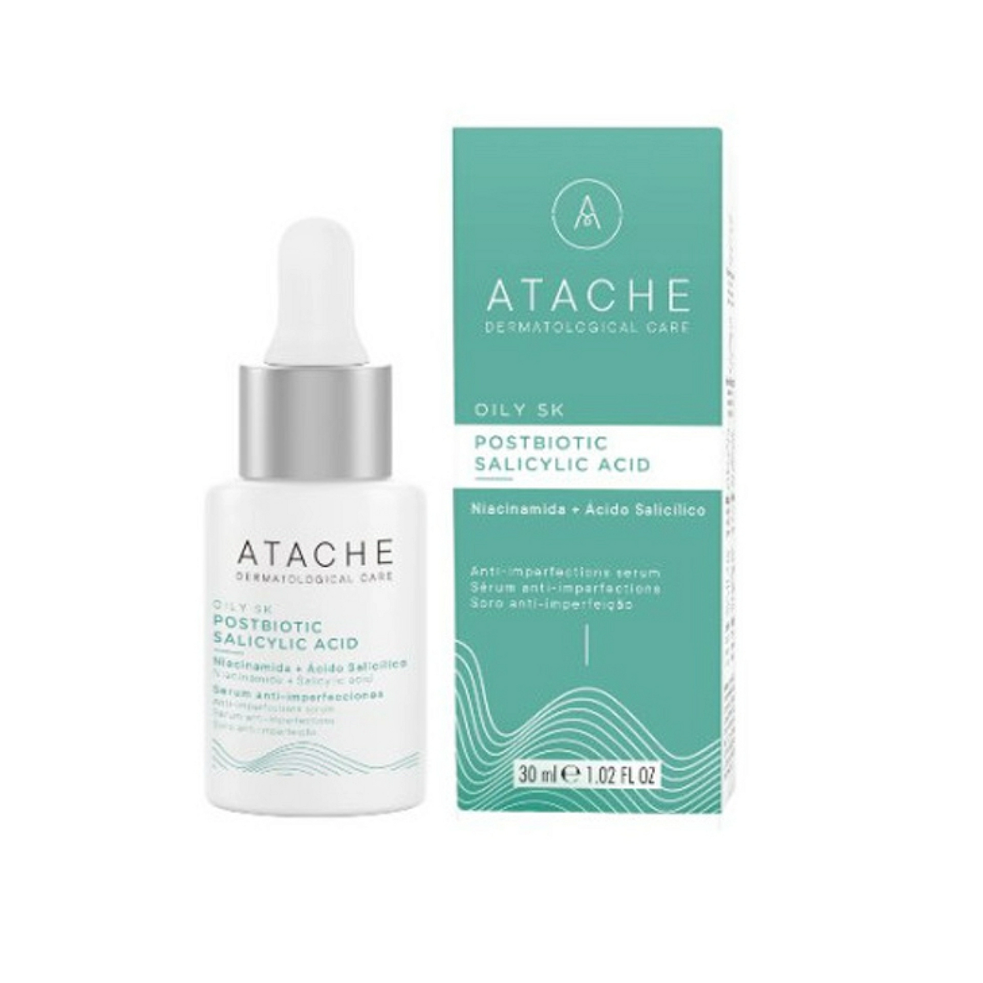 Postbiotic Salicylic Acid Serum - Serum Anti-imperfecciones 30 ml - Oily SK Atache ®