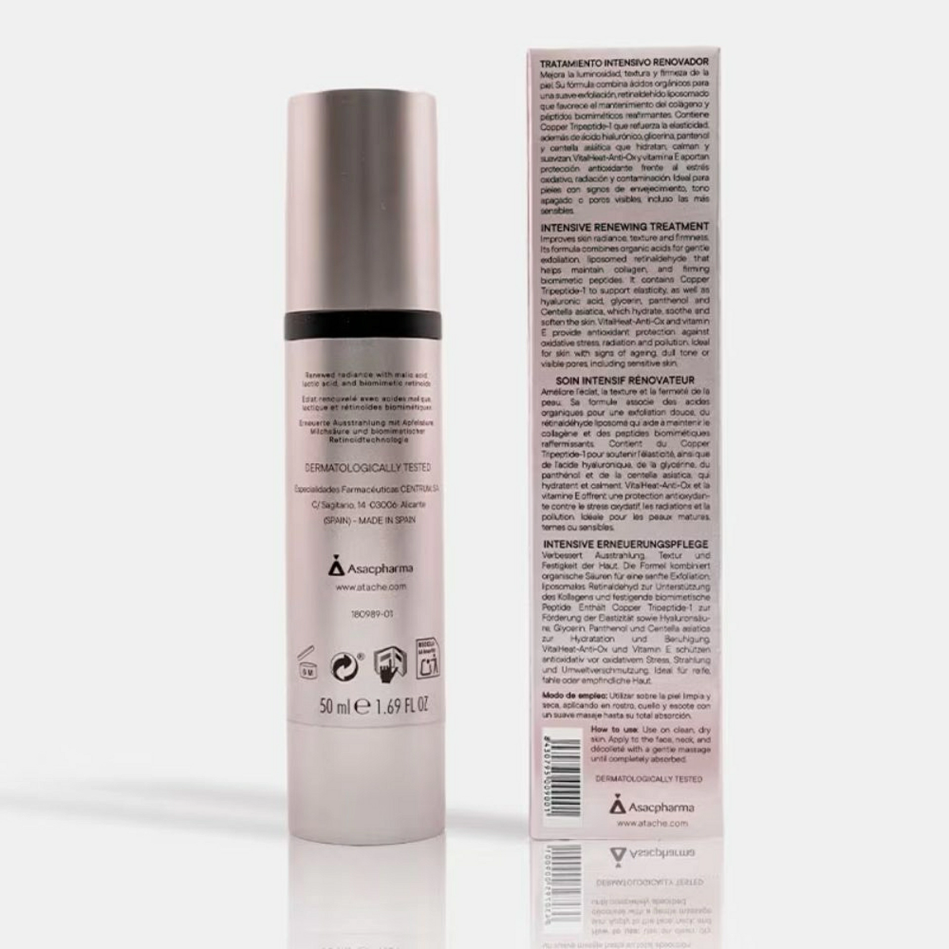 Pro-Acid Complex Cream 50ml | Crema nocturna renovadora y antiedad progresiva - Retinal Copper Tech - Atache ®