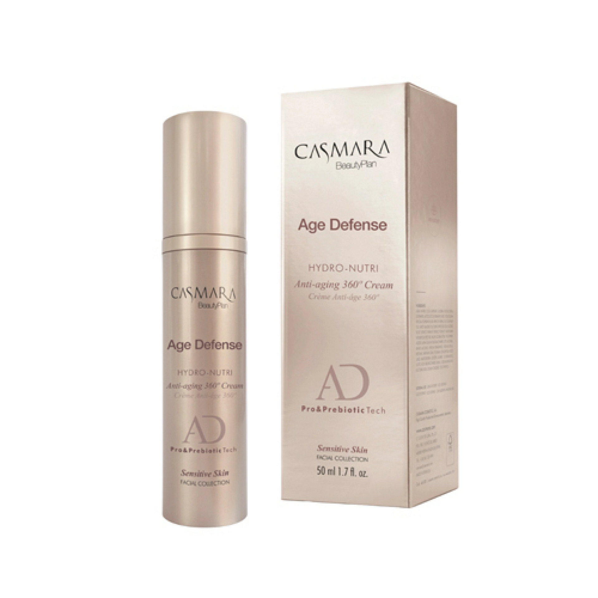 Pro&Prebiotic Technology Age Defense 50ml - Crema Natural Anti-Envejecimiento - Casmara ®