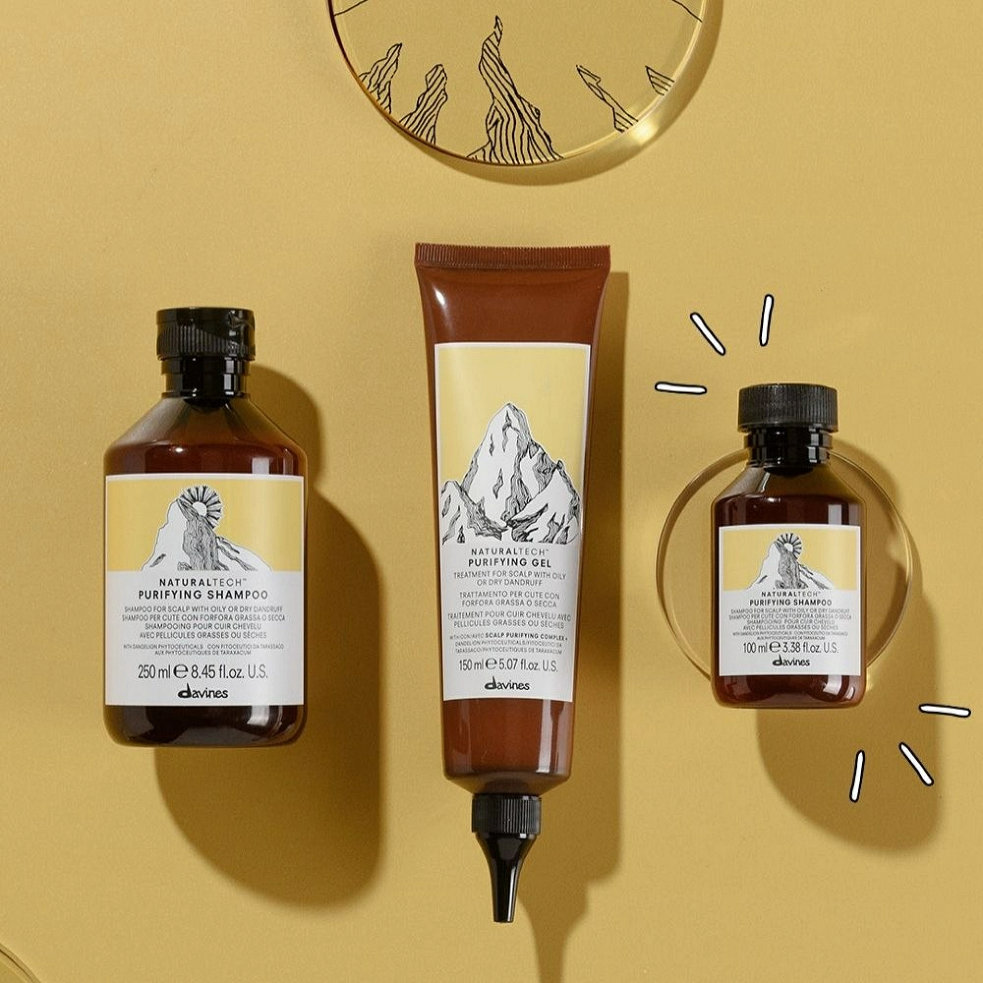 PURIFYING GEL | Gel para cuero cabelludo con caspa 150 ml - Naturaltech - Davines ®