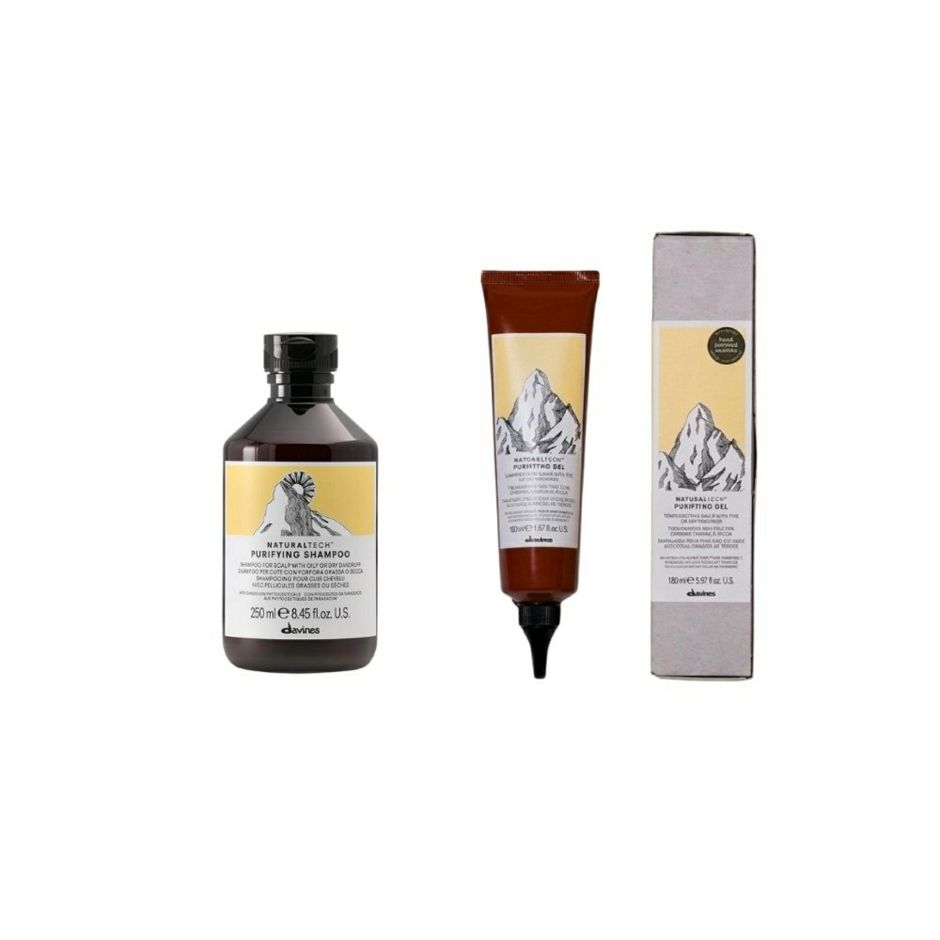 PURIFYING GEL | Gel para cuero cabelludo con caspa 150 ml - Naturaltech - Davines ®