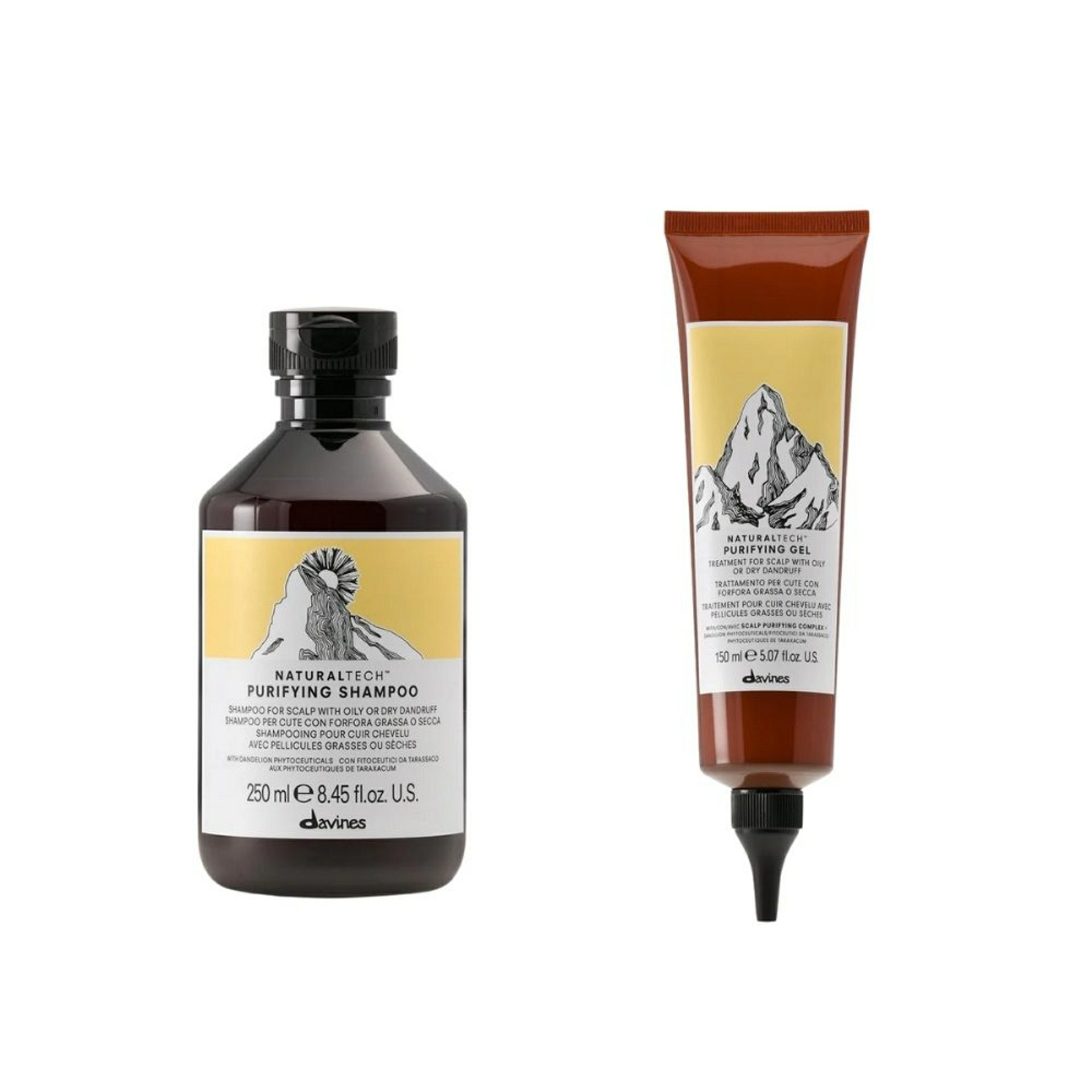 PURIFYING GEL | Gel para cuero cabelludo con caspa 150 ml - Naturaltech - Davines ®