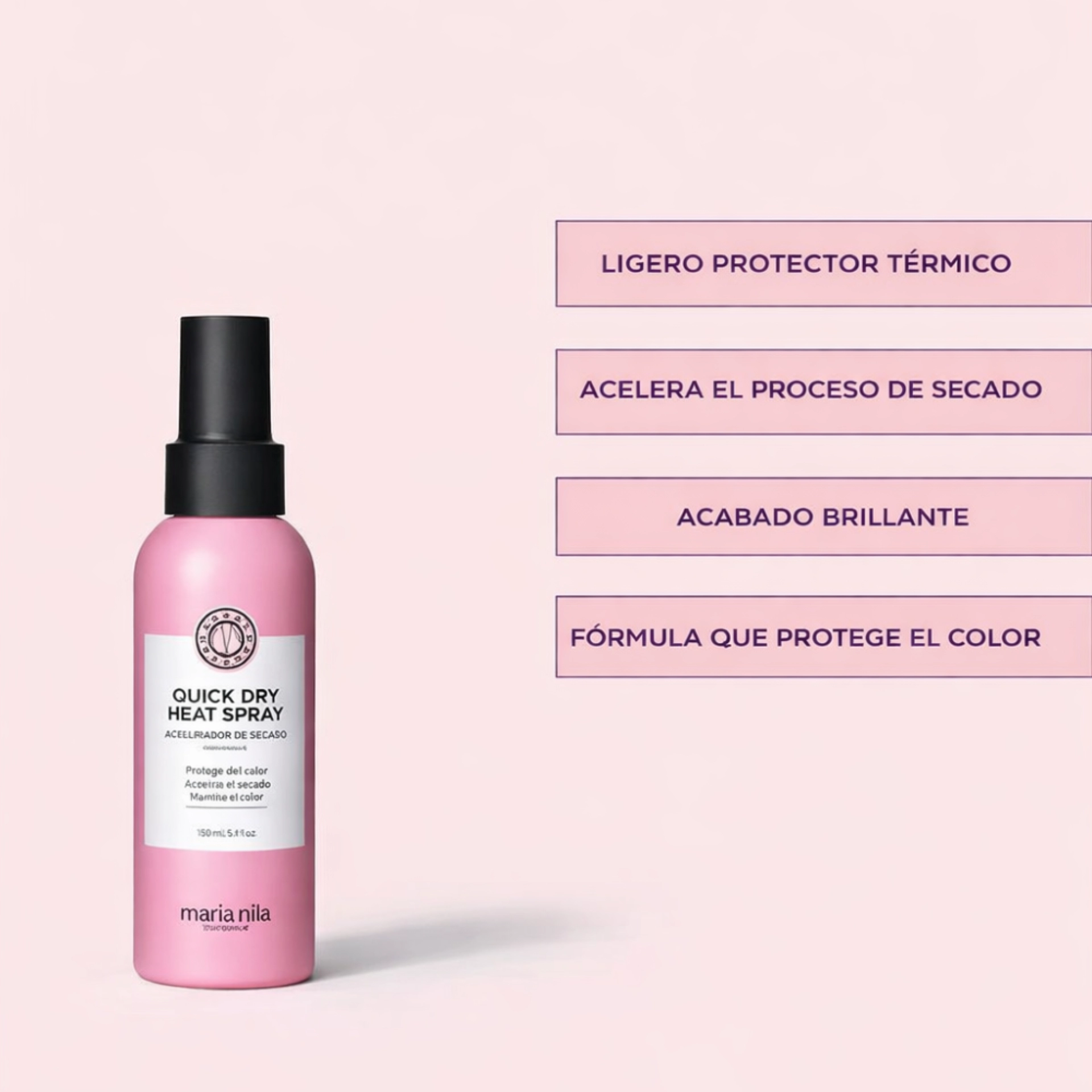 Quick Dry Heat Spray | Protector Térmico 150 ml - Style & Finish - Maria Nila ®