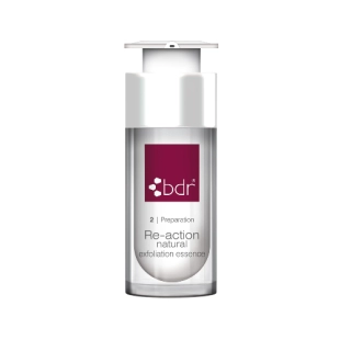 Re-action natural |  Exfoliante natural para pieles normales, finas o secas 30ml - Preparación - BDR ®