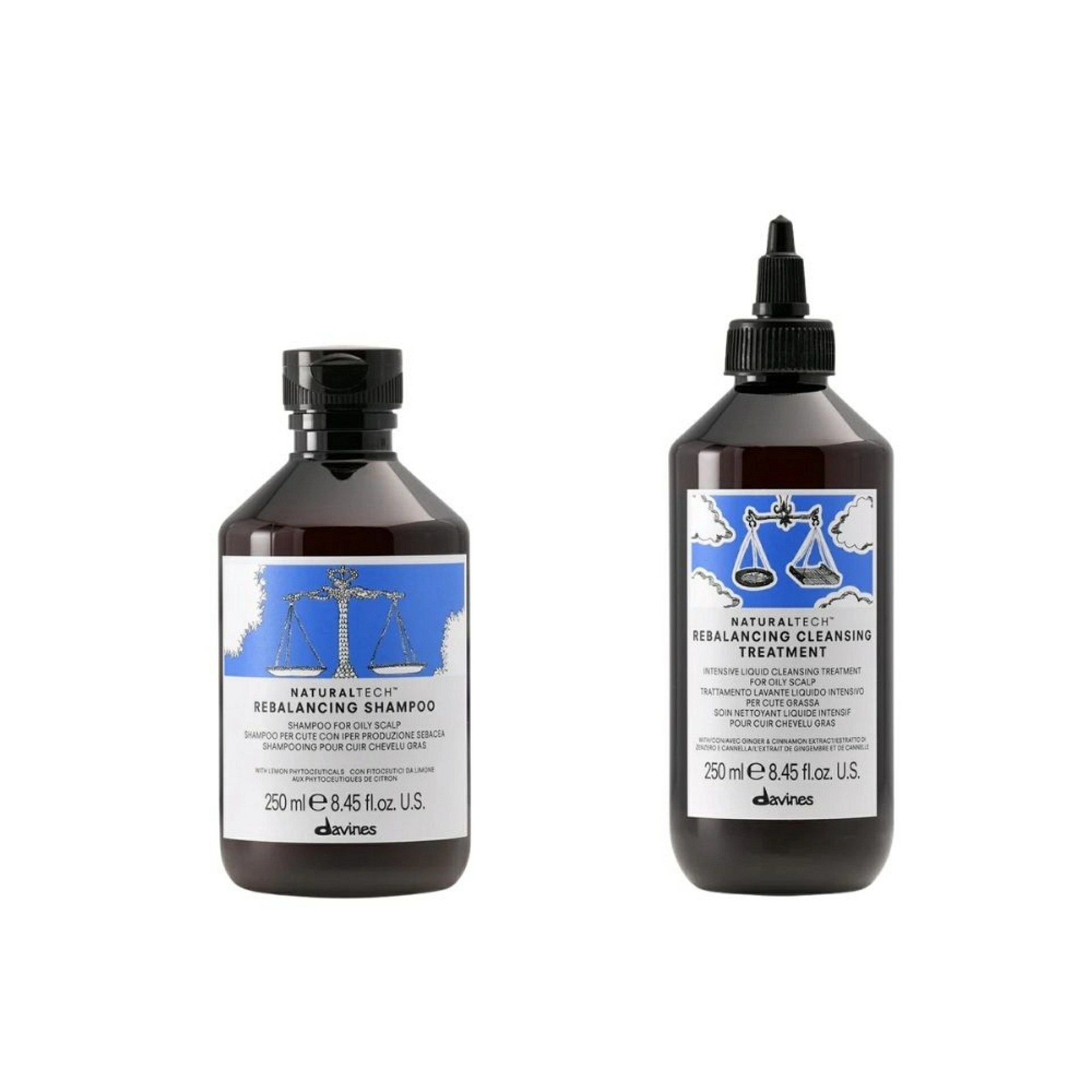 REBALANCING CLEANSING TREATMENT | Tratamiento limpiador 250ml - Naturaltech - Davines ®