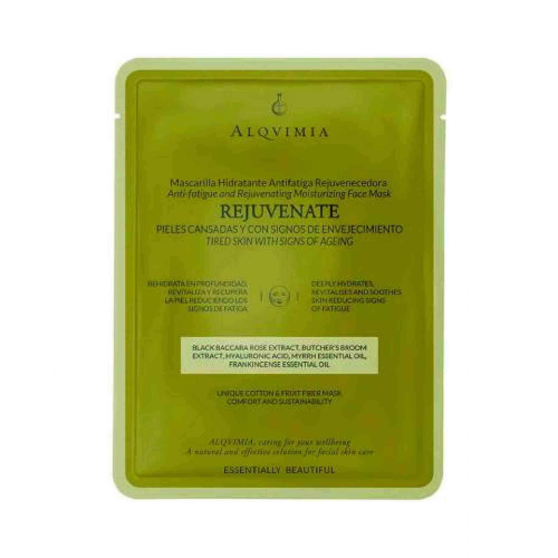 Rejuvenate | Mascarilla hidratante rejuvenecedora 1ud - Essentially Beautiful - Alqvimia ®