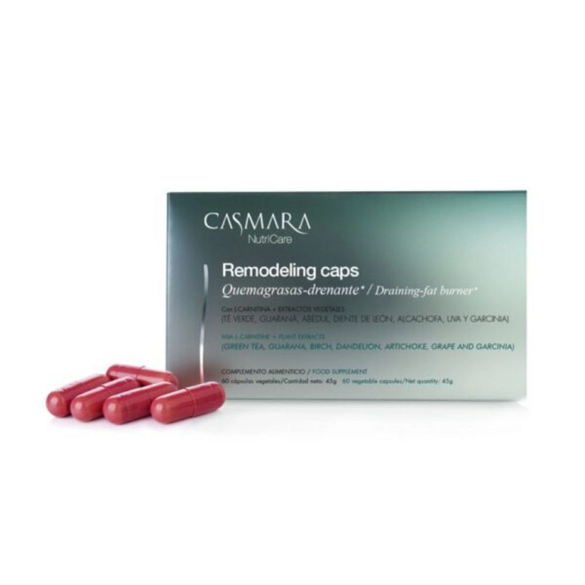 Remodeling Caps Quemagrasas I Nutricosmética 60 uds - Casmara®