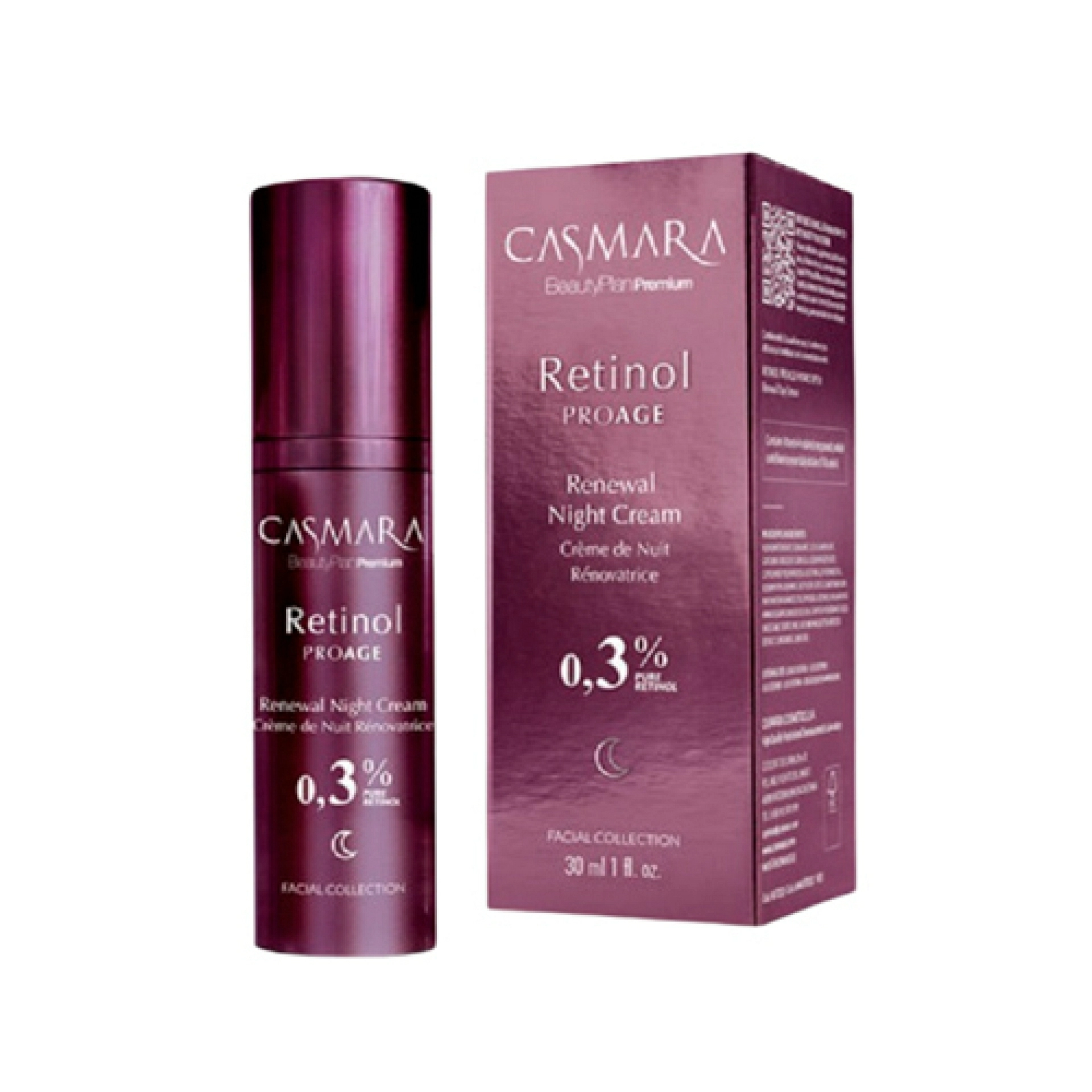 Renewal Night Cream - 0,15% y 0,3% | Crema de noche con retinol 30 ml- Retinol PROAGE - Casmara ®
