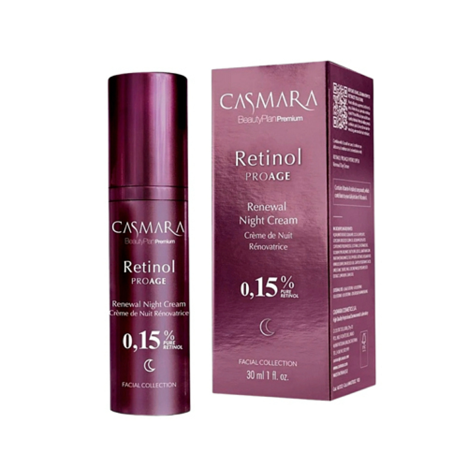 Renewal Night Cream - 0,15% y 0,3% | Crema de noche con retinol 30 ml- Retinol PROAGE - Casmara ®