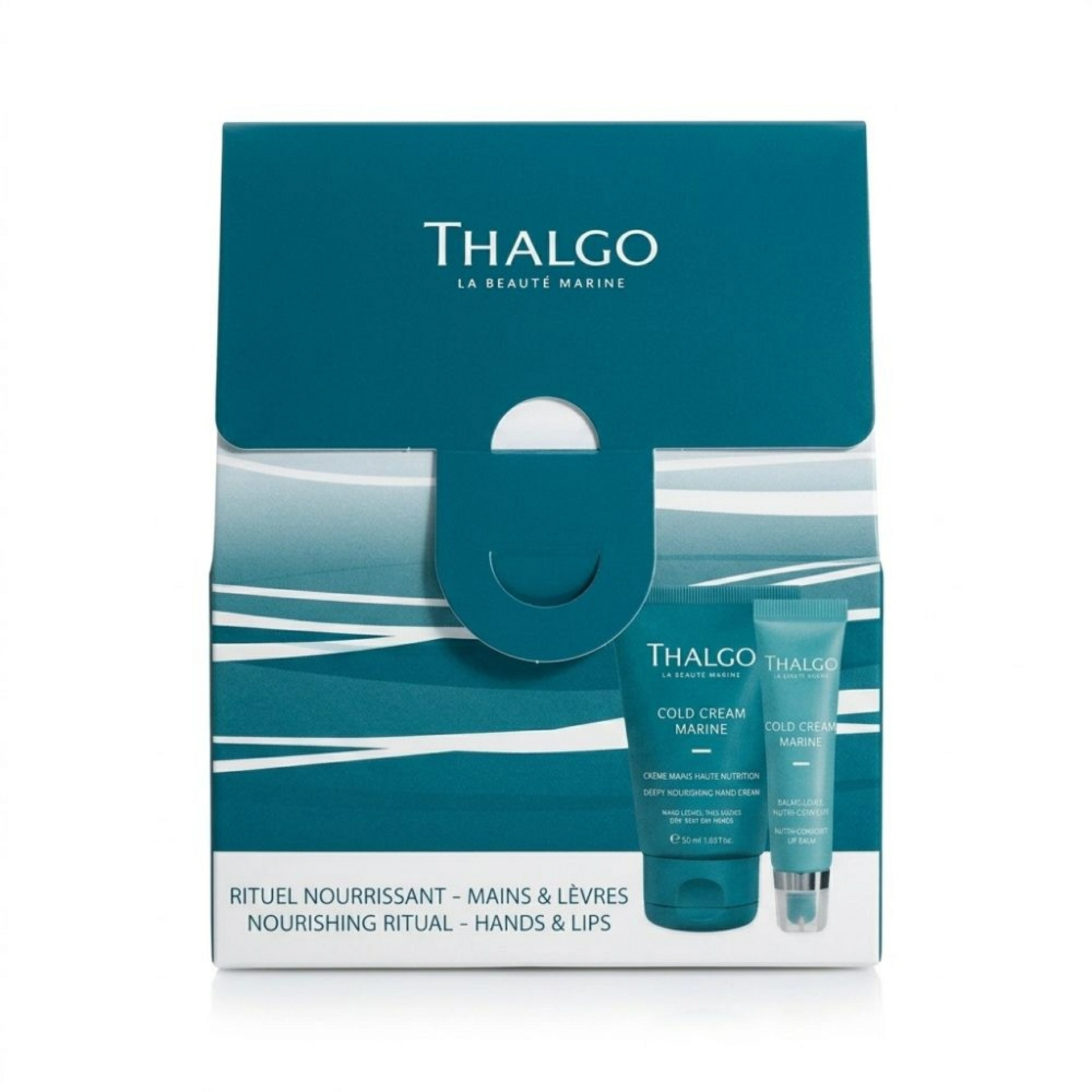 Rituel Nourrissant | Bálsamo Labial Reparador 15 ml + Crema de Manos Nutritiva 50 ml – Thalgo ®