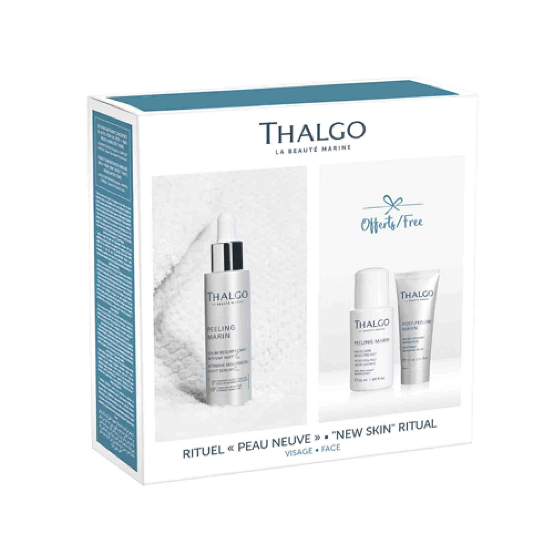 Rituel Peau Neuve: Sérum 30ml + Eau de Soin 50ml + Baume Apaisant 15ml  - Thalgo ®