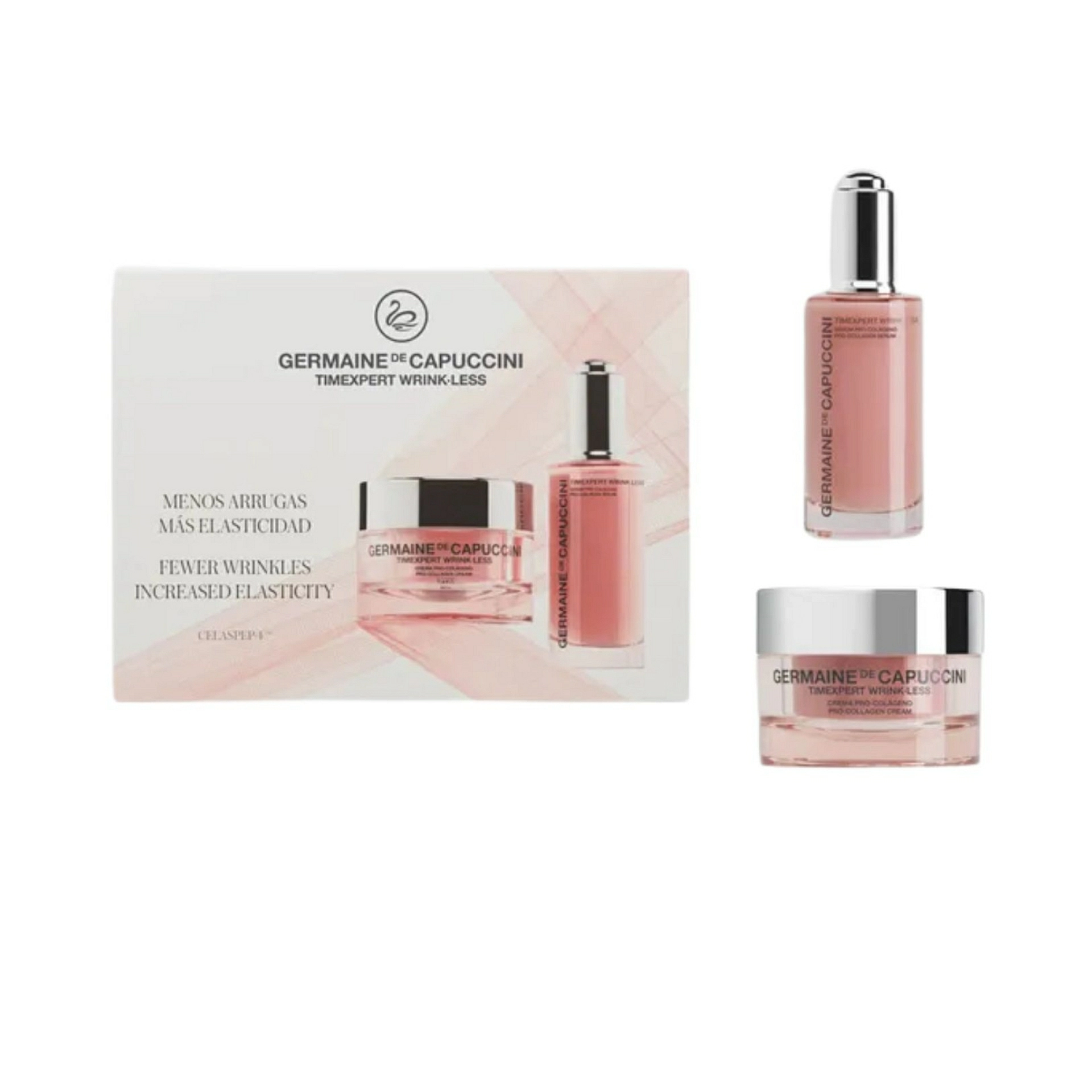 Rutina Antiarrugas Pro-Colágeno | Sérum 50 ml + Crema 50 ml | Timexpert Wrink·less – Germaine de Capuccini ®