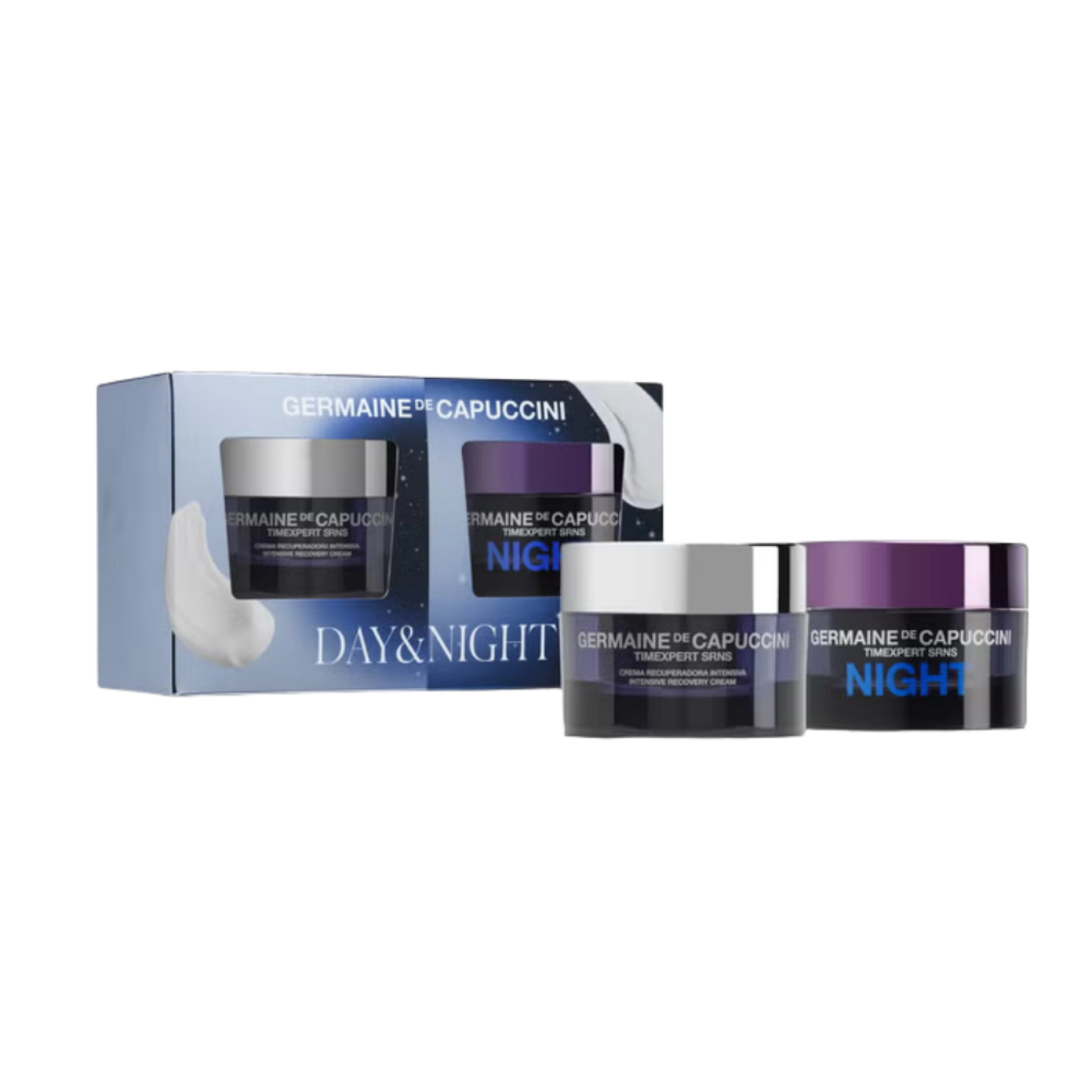 Rutina Antiedad Day & Night | Crema Recuperadora Intensiva 50ml + Night Crema Confort Alta Recuperación 50ml - Timexpert SRNS - Germaine de Capuccini ®