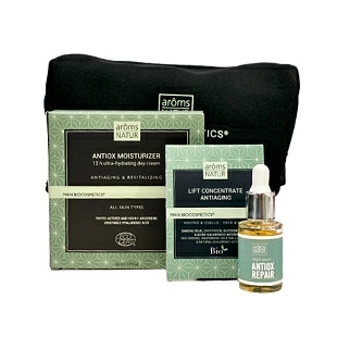 Rutina Revitalizante y Antifatiga para hombre | Antiox Moisturizer 50ml + Antiox Repair 4ml + Lift Concentrate 2x1.5ml - Man Biocosmetics - Arôms Natur ®