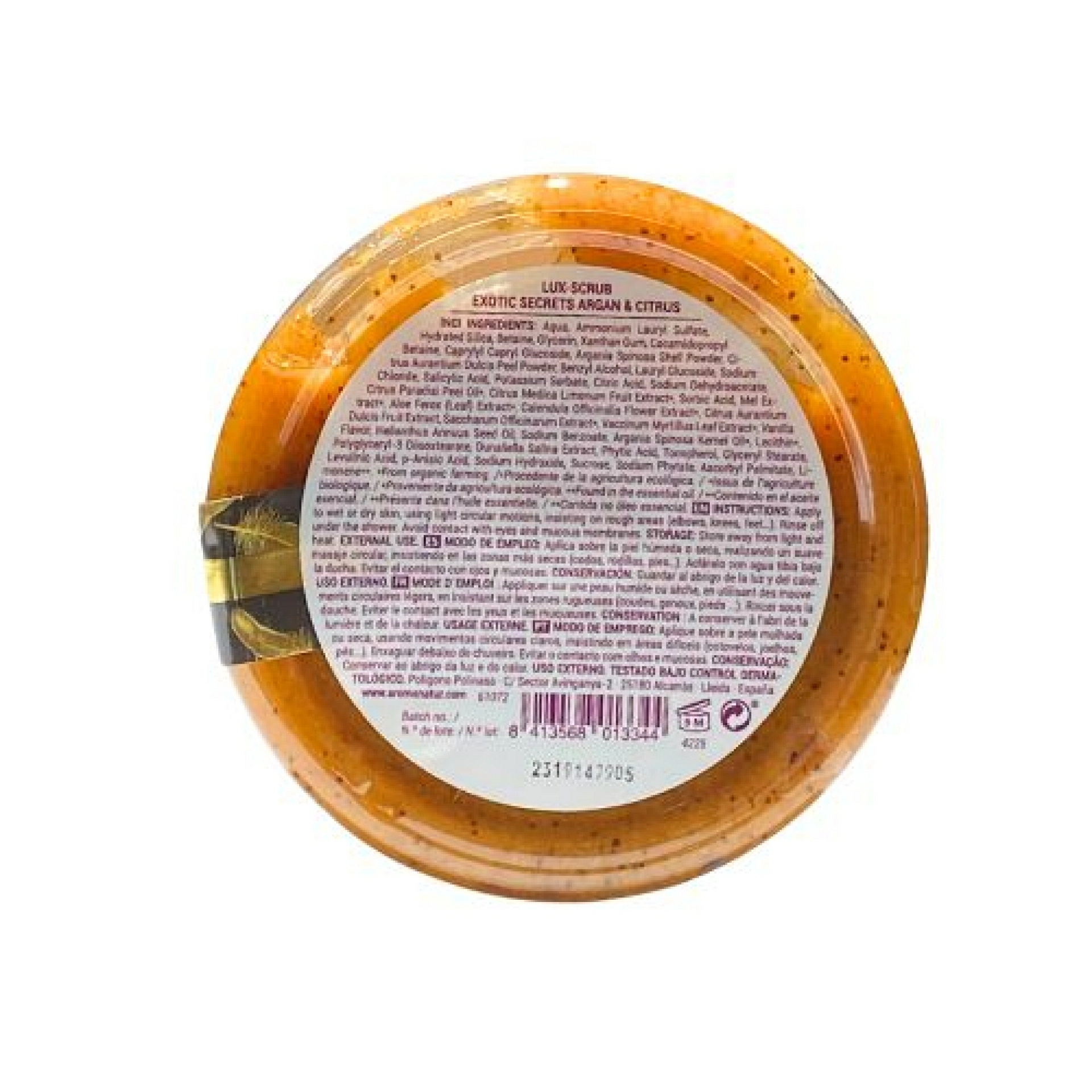 Scrub Exotic Secrets - Argan & Citrus | Exfoliante 200ml - Sense Lux - Arôms Natur ®