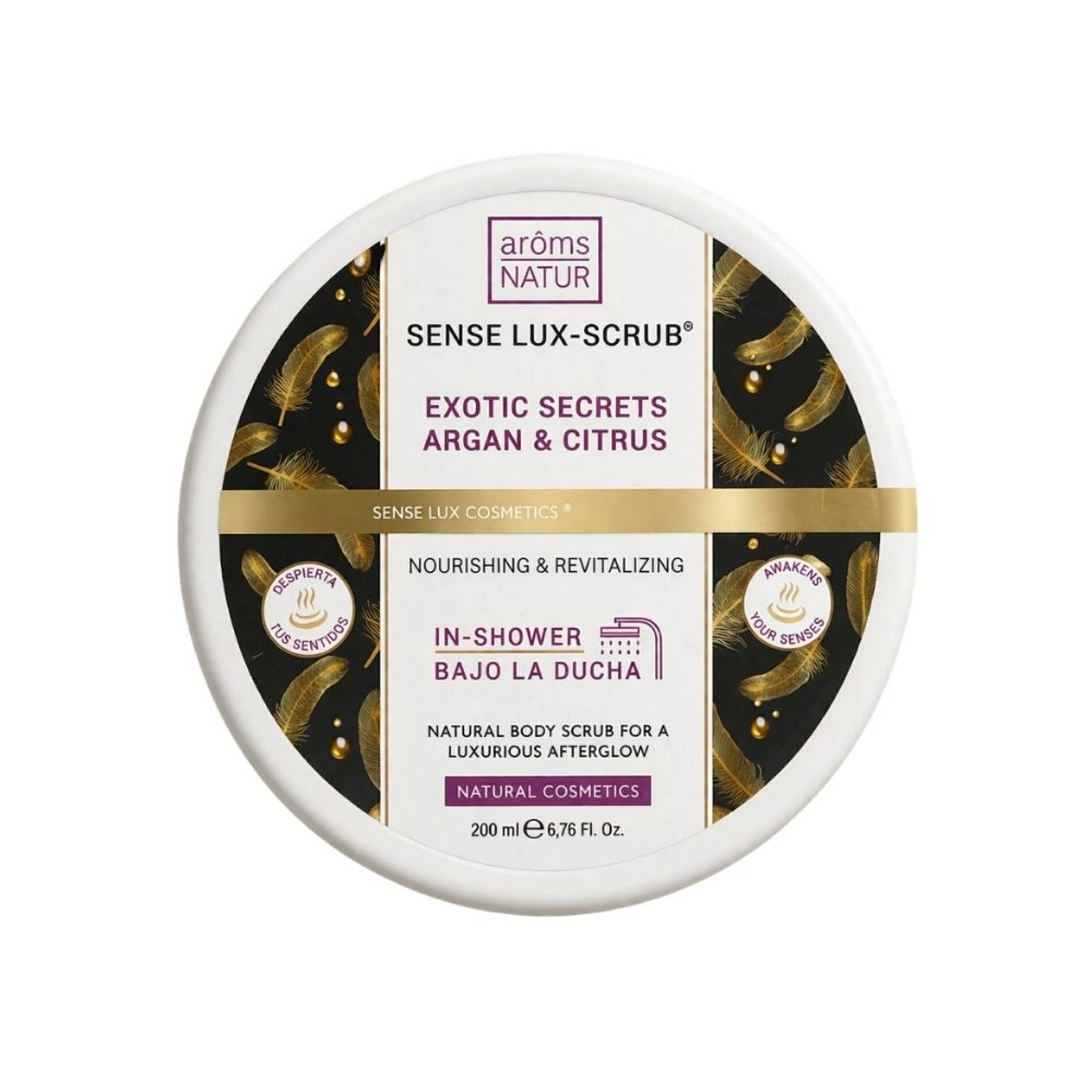 Scrub Exotic Secrets - Argan & Citrus | Exfoliante 200ml - Sense Lux - Arôms Natur ®