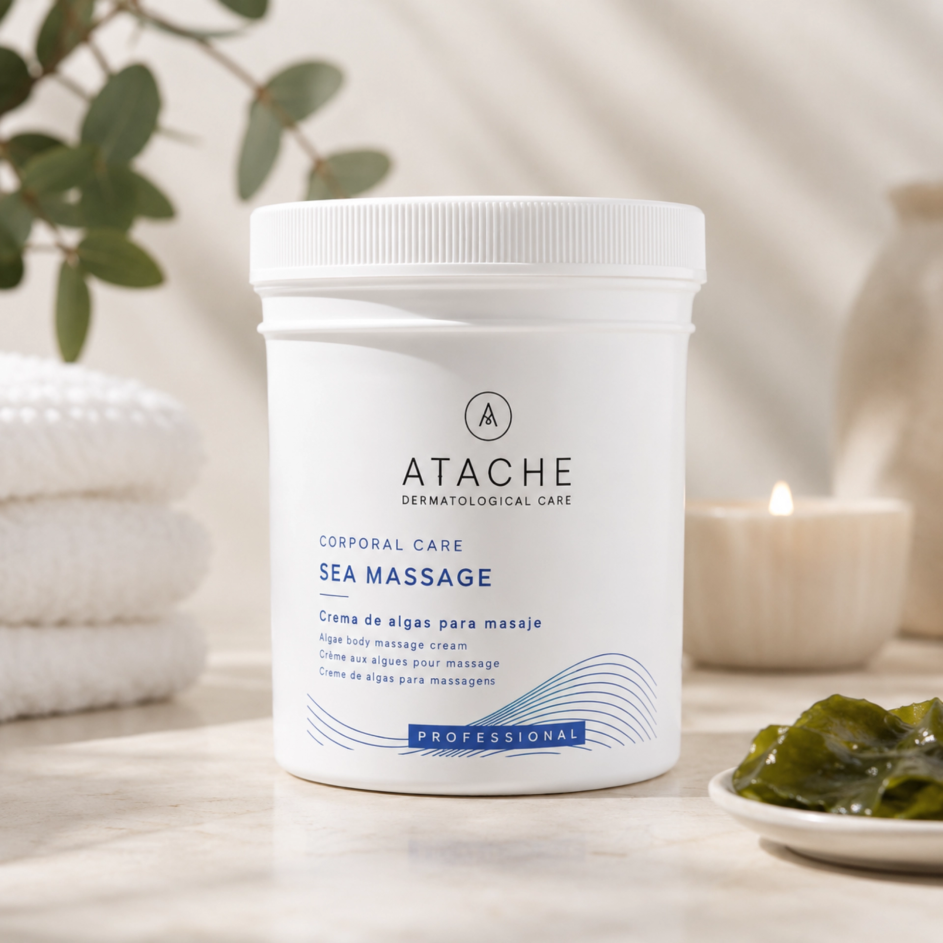 Sea Massage | Crema hidratante, Drenante, Detoxificante 500ml - Corporal Care - Atache ®