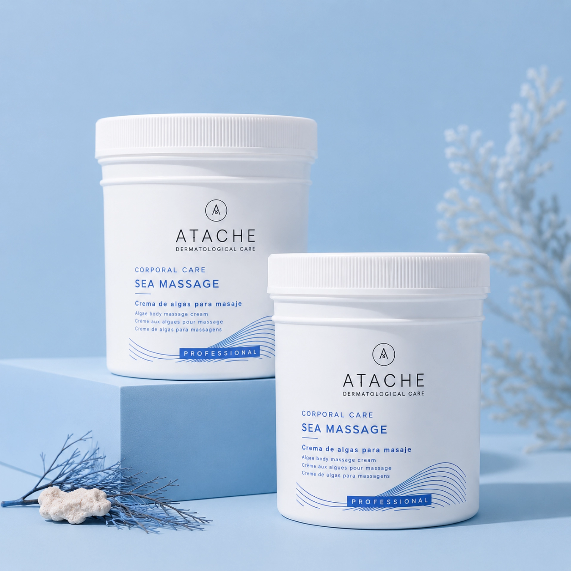 Sea Massage | Crema hidratante, Drenante, Detoxificante 500ml - Corporal Care - Atache ®
