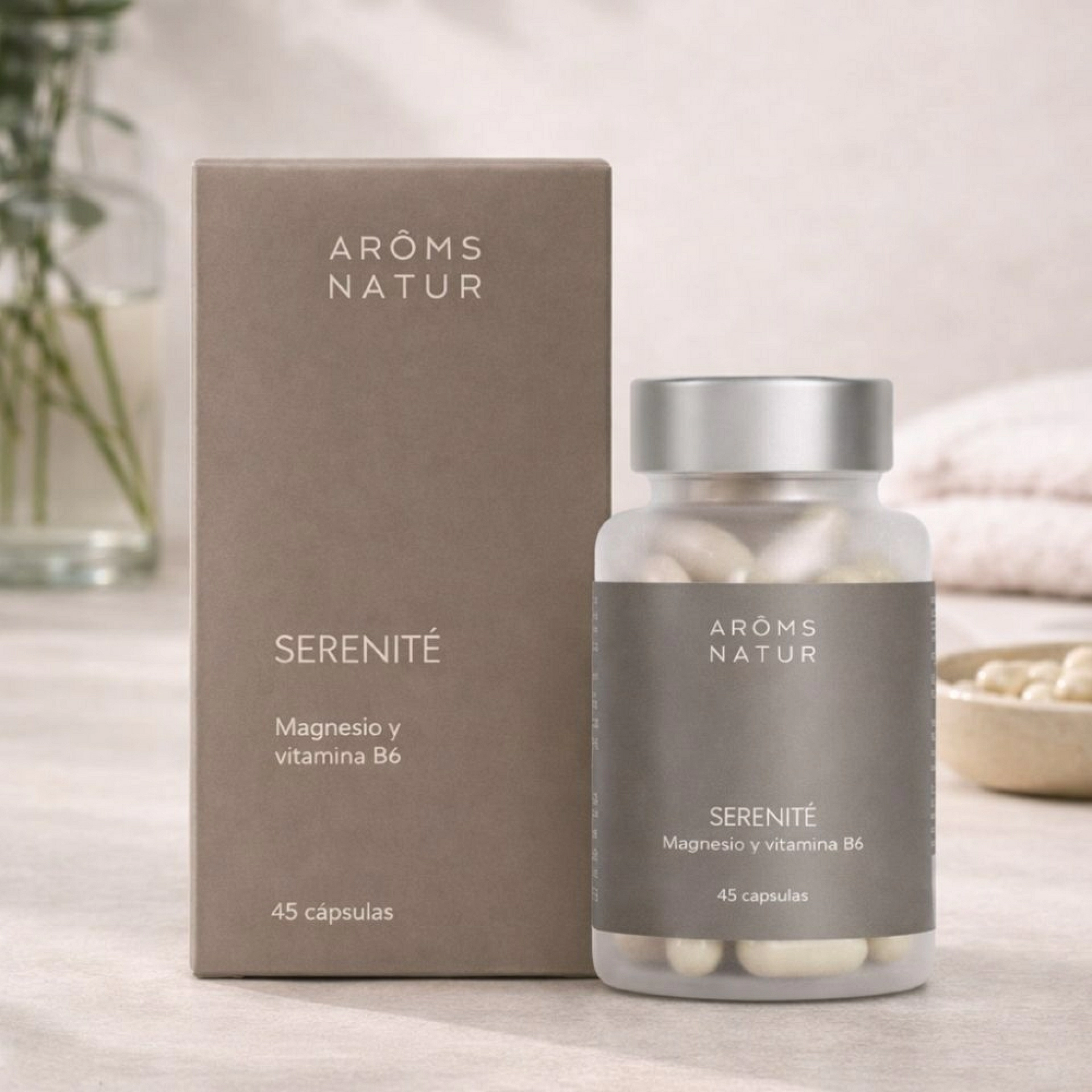 Serenité 45 Cápsulas |  Complemento Relajante - Nutricosméticos - Arôms Natur ®