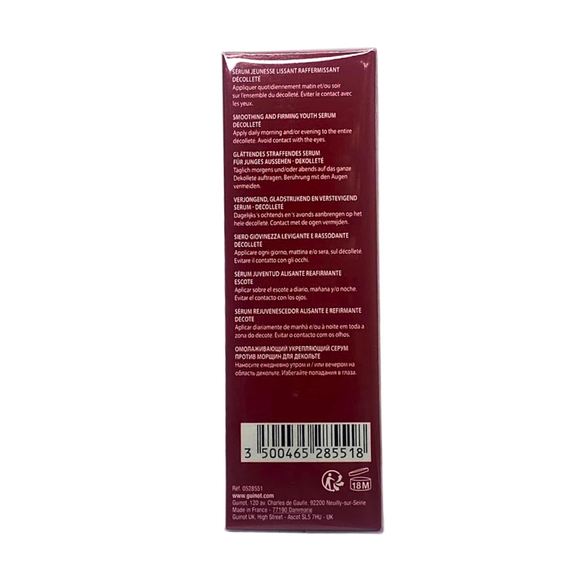 Serum Longue Vie Décolleté | Serum Reafirmante Escote 50ml - Guinot ®