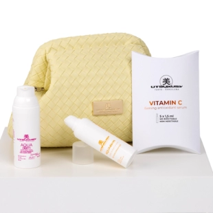 Set Aqua Derm Neceser | Crema 50ml + Serum 30ml + Ampollas Vitamin C 1,5ml - Aqua Derm - Utsukusy ®