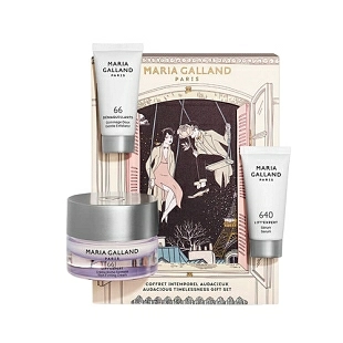 Set de Regalo Audacious Timelessness | Pack reafirmante: 661 Rich Firming Cream 50ml + 640 Serum 15ml + 66 Gentle Exfoliator 15ml - Maria Galland ®