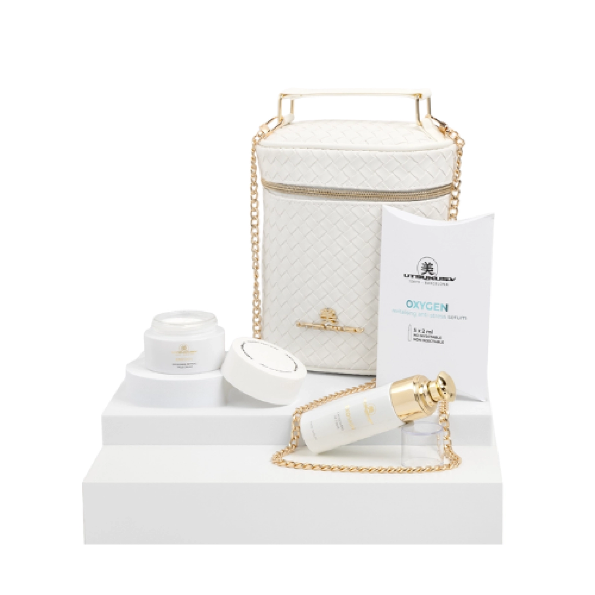 Set Exosomas con Retinal y neceser | Crema Exoskin 50ml + Serum Exoskin 30ml + ampollas OXYGEN 2ml - Exoskin - Utsukusy ®