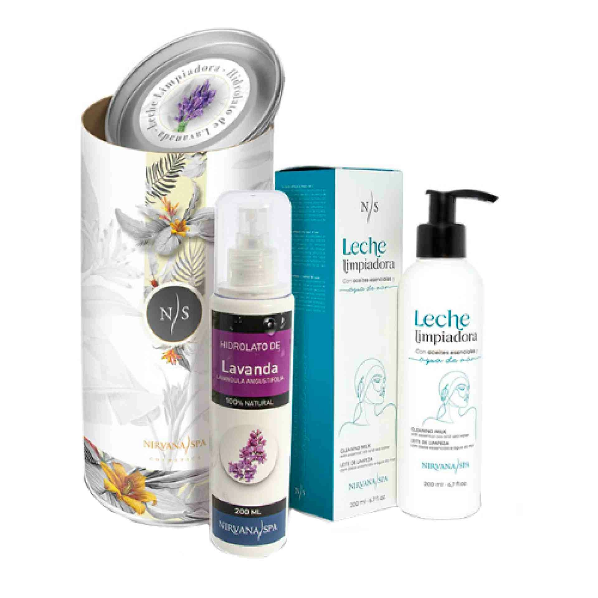 Set limpieza facial | Limpiador e Hidrolato de Lavanda - Beauty Home - Nirvana Spa ®