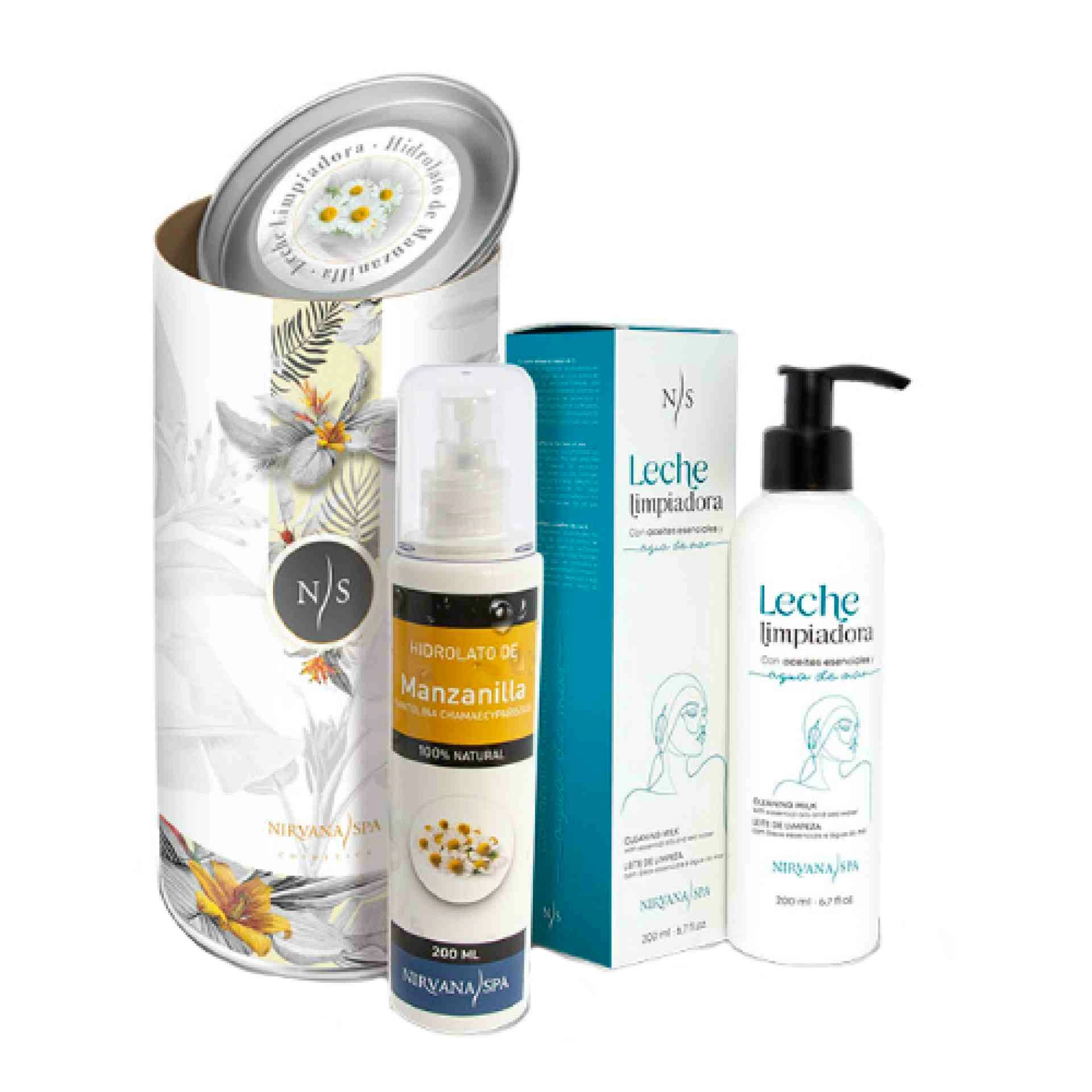 Set limpieza facial | Limpiador e Hidrolato de Manzanilla - Beauty Home - Nirvana Spa ®