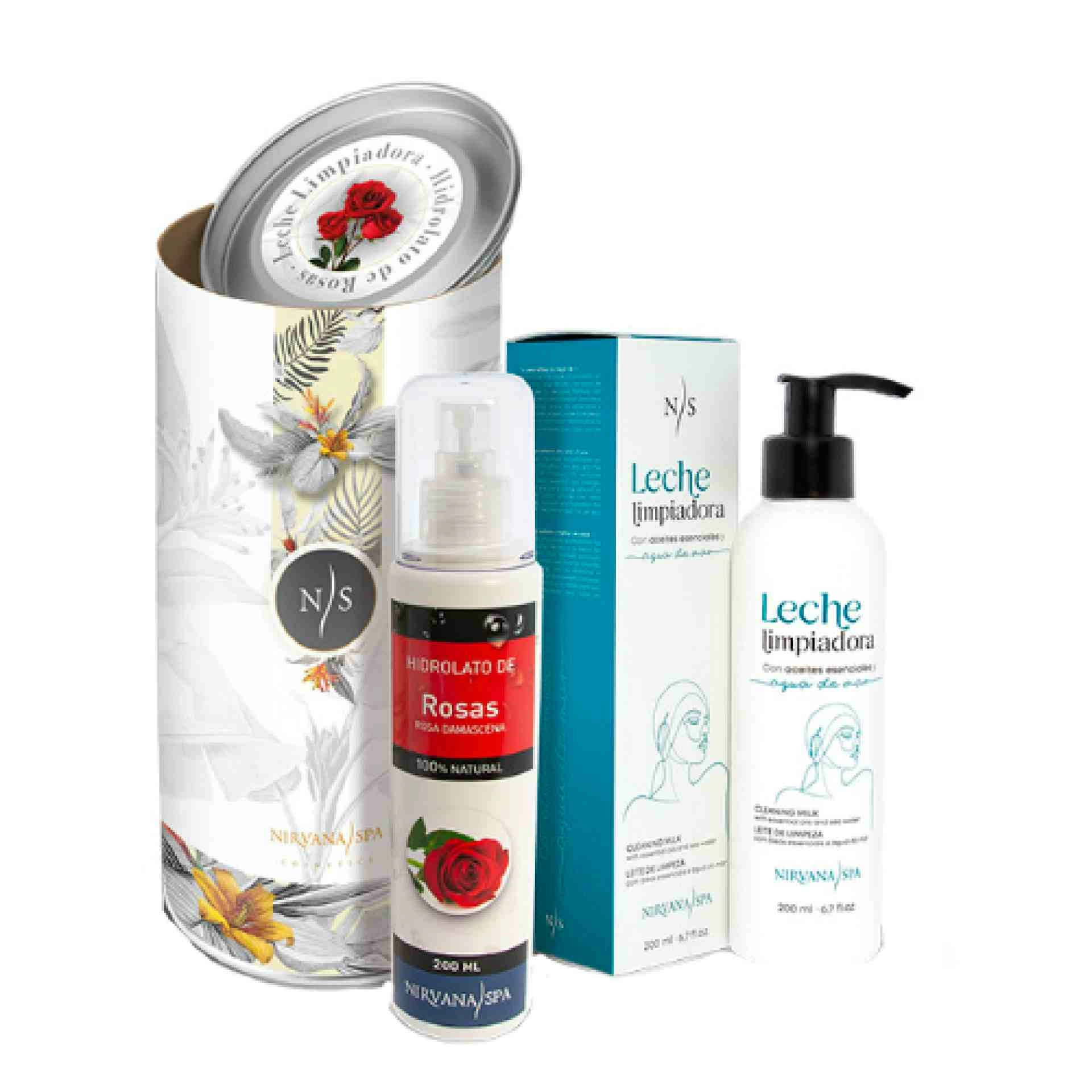 Set limpieza facial | Limpiador e Hidrolato de Rosas - Beauty Home - Nirvana Spa ®