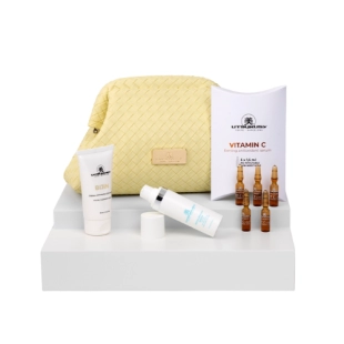 Set Micro Spicule Bijin Con Neceser | Crema limpiadora depuradora BIJIN 50ml + Serum MICRO SPICULE 30ml + Ampollas VIT C 1,5ml - Utsukusy ®