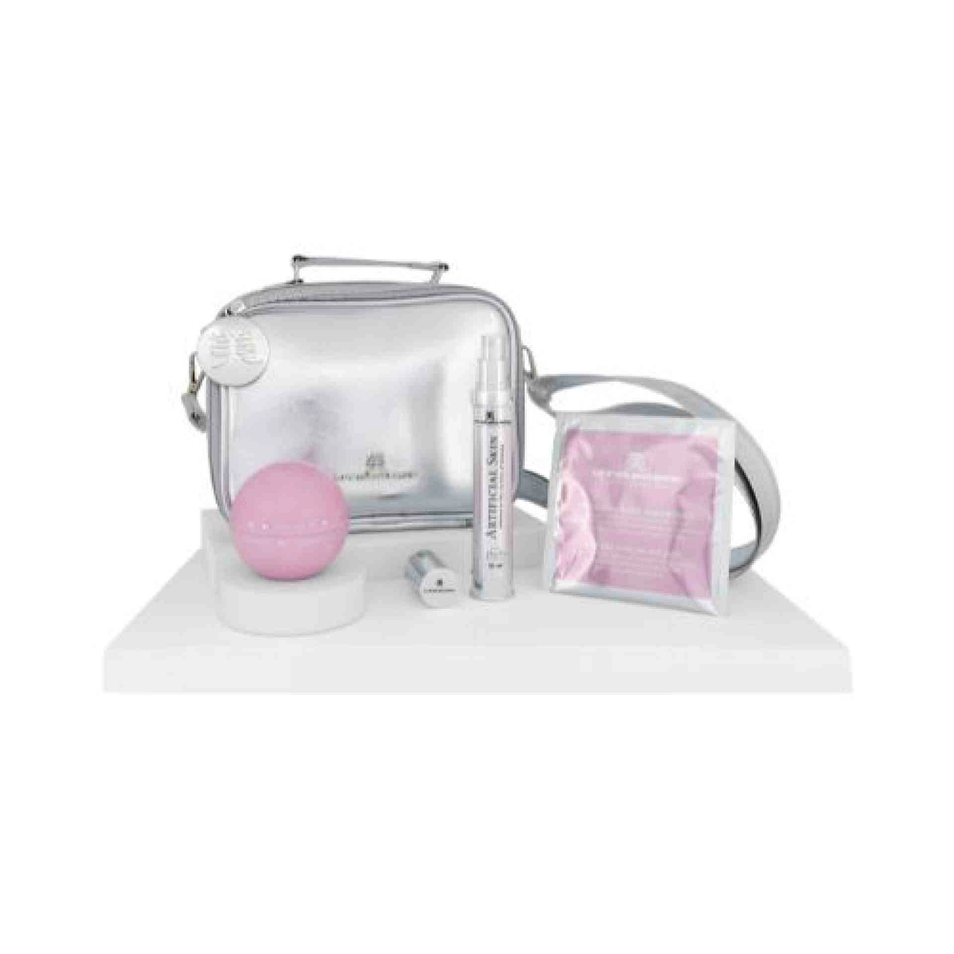 Set Navidad 2025 Artificial Skin | Crema 50 ml + Serum 35 ml + Velo de Ácido Hialurónico + Neceser – Utsukusy ®