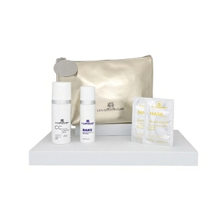 Set Navidad 2025 Baku - Crema con Color | Baku 30 ml + Crema Color 50 ml SPF 50 + 2 Mascarillas Yellow Vitamin + Neceser de Regalo - Utsukusy ®