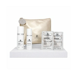 Set Navidad 2025 Baku - Crema con Color | Baku 30 ml + Crema Color DD 50 ml SPF 50 + 2 Mascarillas Charcoal Detox + Neceser de Regalo - Utsukusy ®