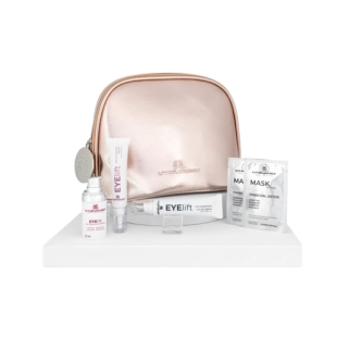 Set Navidad 2025 Eye Lift 2 | Eye Contour Serum 15ml + Eye Lift Cream 15ml + Eye Lift Color Cream 15ml + 2 Mascarillas Charcoal Detox + Neceser de Regalo - Utsukusy ®