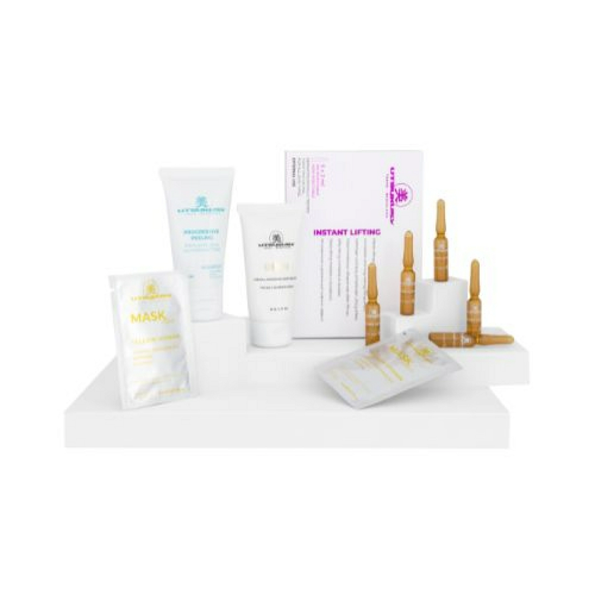 Set Navidad 2025 Instant Lifting | Serum Instant Lifting 5x2ml + Crema Bijin 50ml + Progressive Peeling 50ml + 2 Mascarillas Yellow Vitamin + Neceser de Regalo - Utsukusy ®