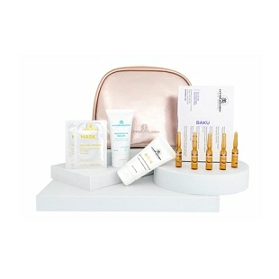 Set Navidad 2025 Progressive Baku | Serum Baku 5x2ml + Crema Bijin 50ml + Progressive Peeling 50ml + 2 Mascarillas Yellow Vitamin + Neceser de Regalo - Utsukusy ®