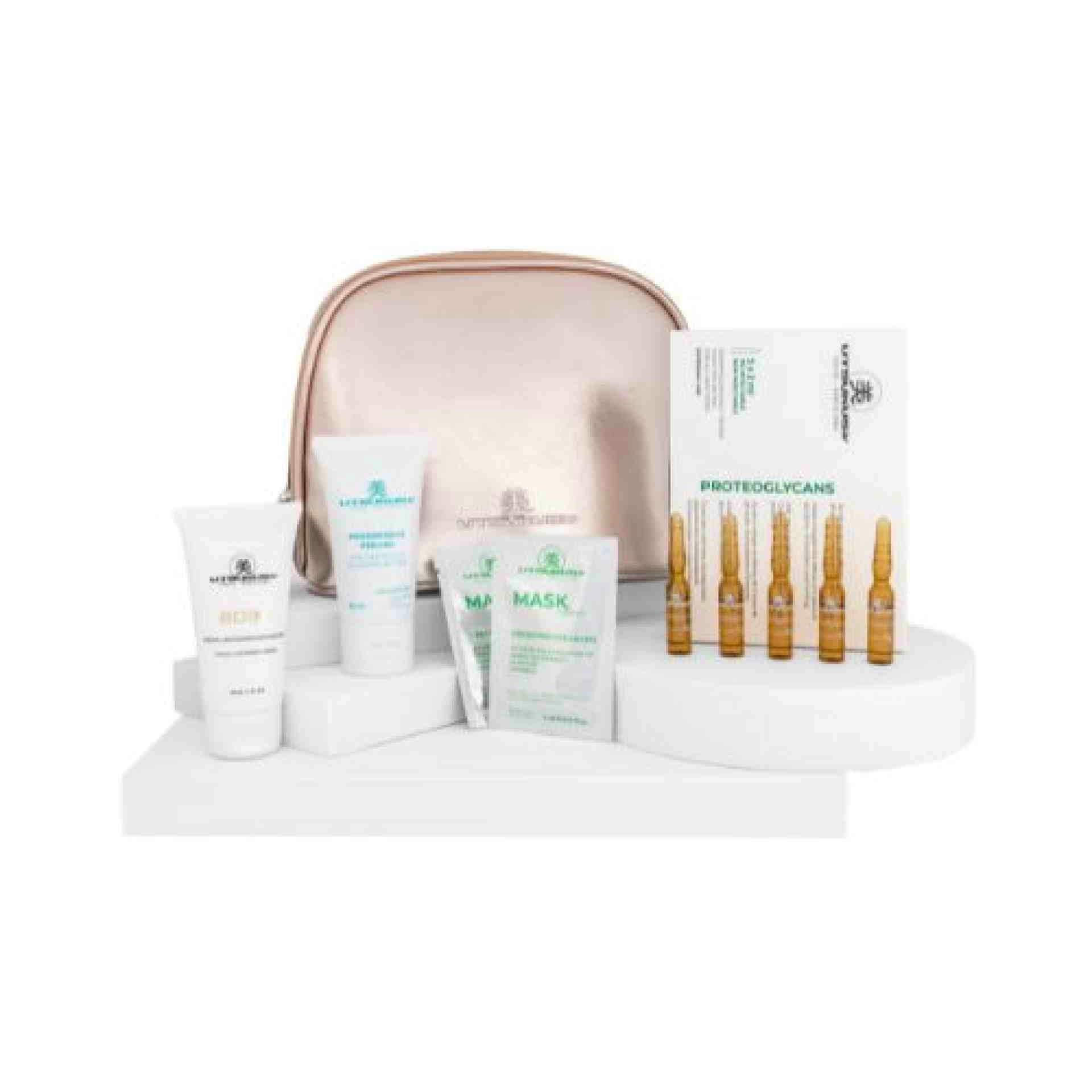 Set Navidad 2025 Proteoglycans | Serum Proteoglycans 5x2ml + Crema Bijin 50ml + Progressive Peeling 50ml + 2 Mascarillas Green Pro Collagen + Neceser de Regalo - Utsukusy ®