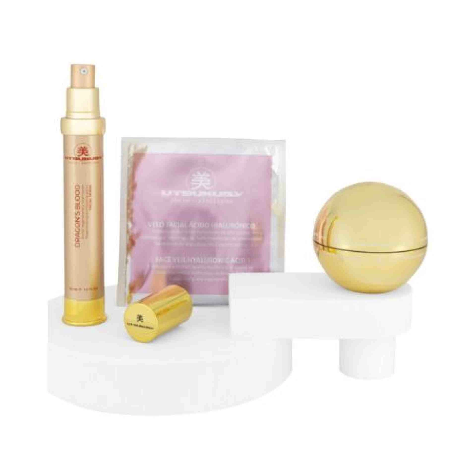 Set Navidad 2025 Sangre De Dragón | Serum 35 ml + Crema 50 ml + Velo de Ácido Hialurónico + Neceser – Utsukusy ®
