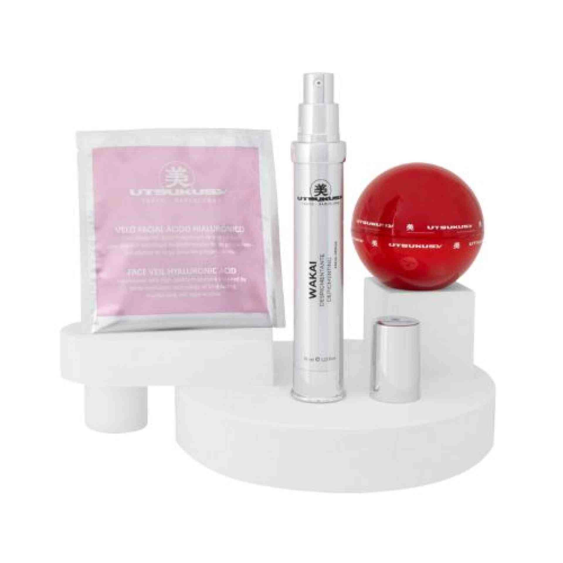 Set Navidad 2025 Wakai | Crema 50 ml + Serum 35 ml + Velo de Ácido Hialurónico + Neceser – Utsukusy ®