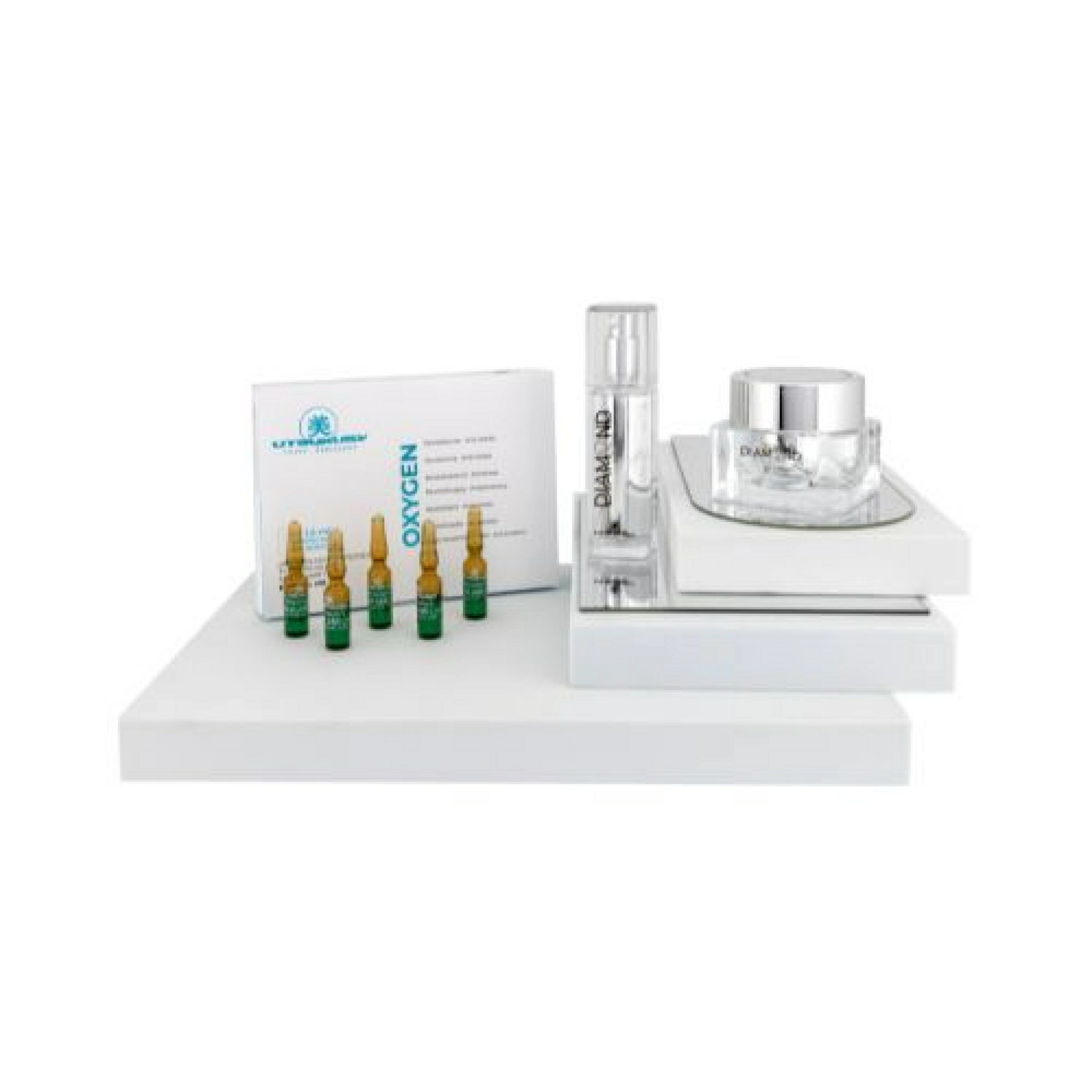 Set Navidad Diamond 2025 | Serum 30 ml + Crema 50 ml + 5 Ampollas Oxygen + Neceser – Utsukusy ®