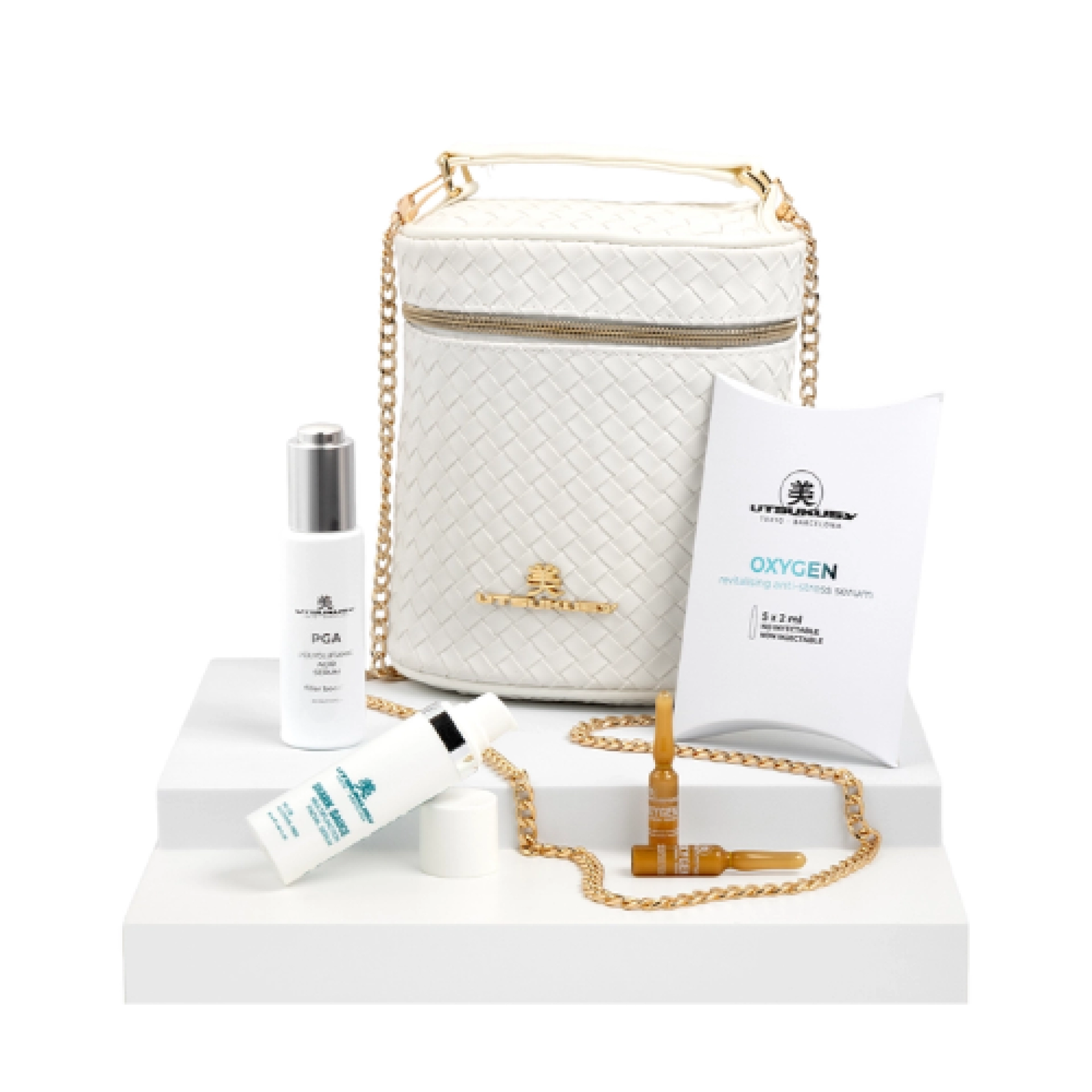 Set PGA-Shark Sauce con neceser | Serum PGA 30ml + Serum Shark Sauce 30ml + ampollas OXYGEN 2ml - Shark Sauce - Utsukusy ®