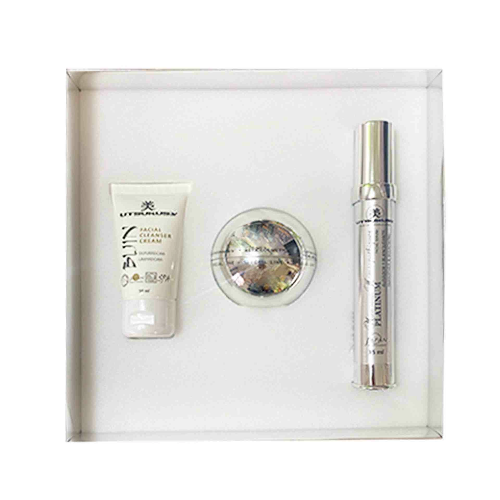 Set Platinum | Limpiador 50ml + Crema Platinum 50ml + Serum Platinum 35ml - Utsukusy ®