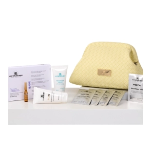Set Progressive-Baku con Neceser | Crema Bijin 50ml + Progresive peeling 50ml + Ampollas Bakú 2 ml + Mascarilla Hyaluron Mozkai 5 unidades - Utsukusy ®